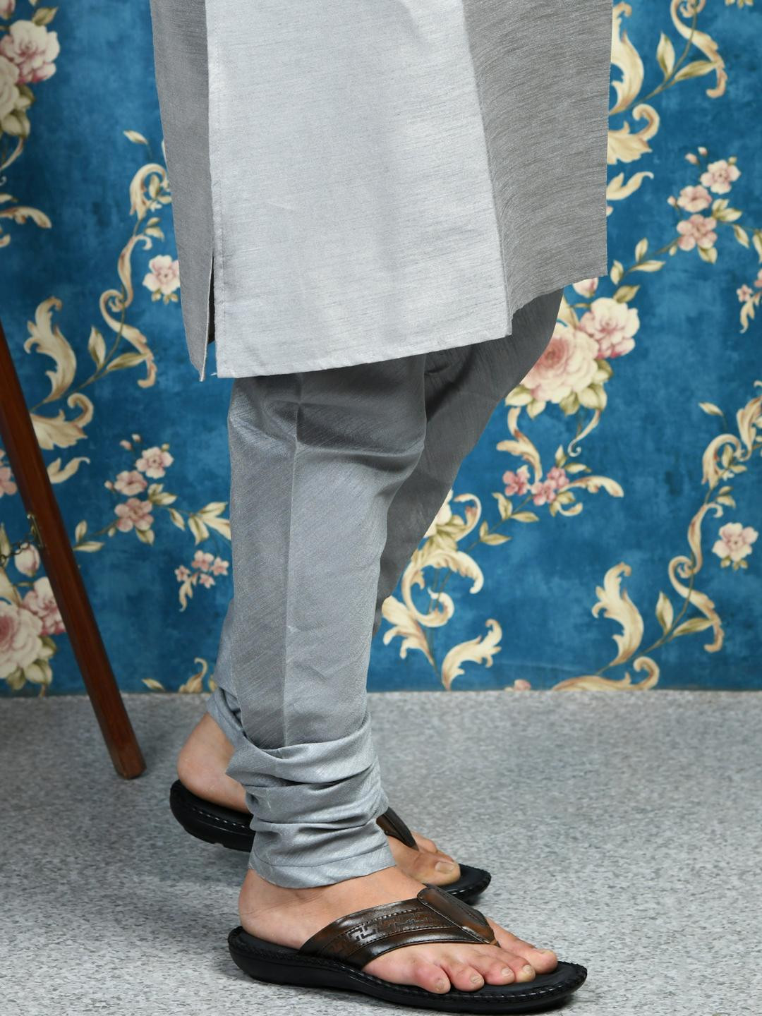 STEPHORN Pure Leather Slip-On Slippers with Stitched Sole & Textured Strap Design