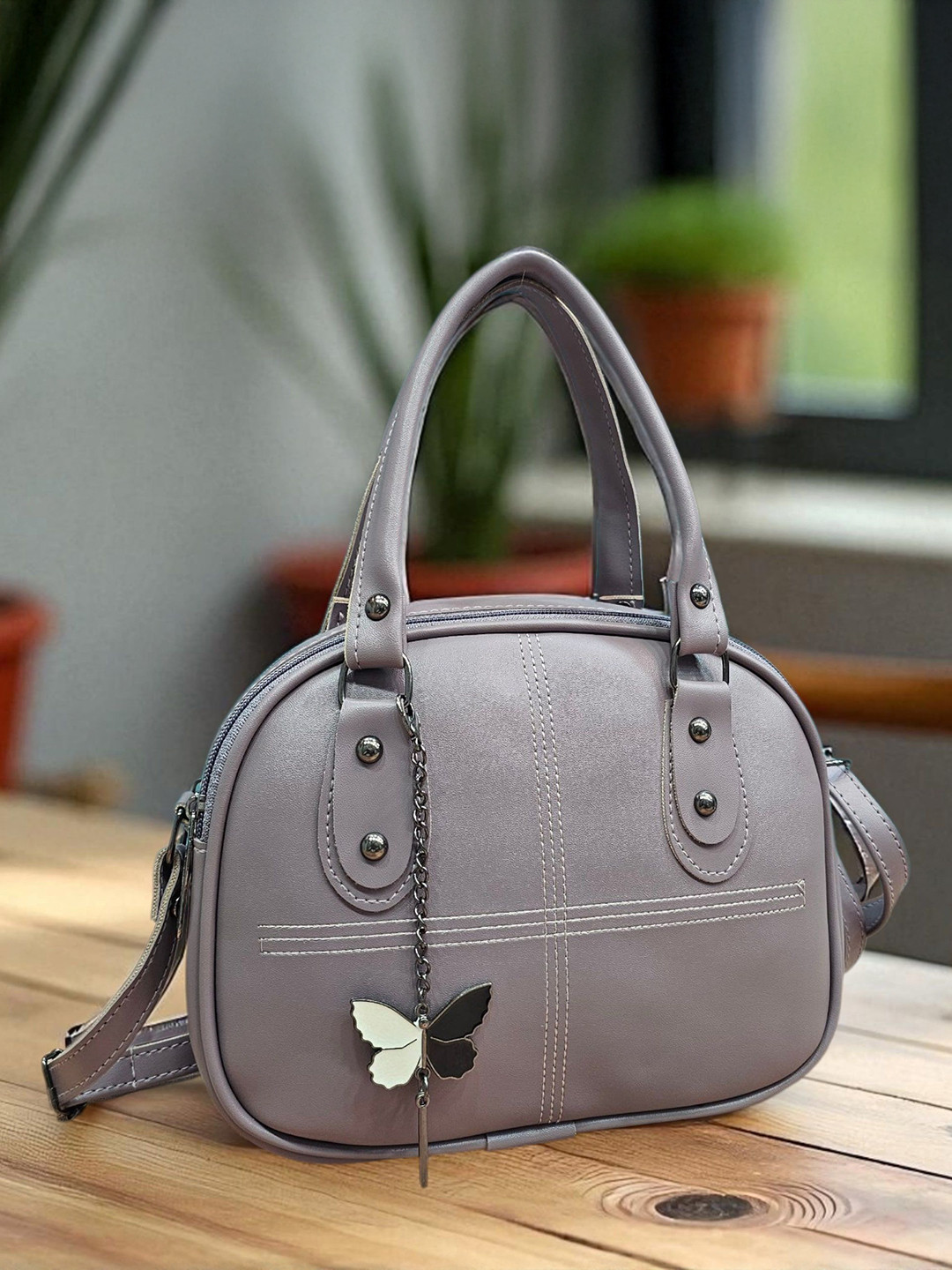 ROYAL CHAALS Brand Logo Self Design Buckle Structured Sling Bag