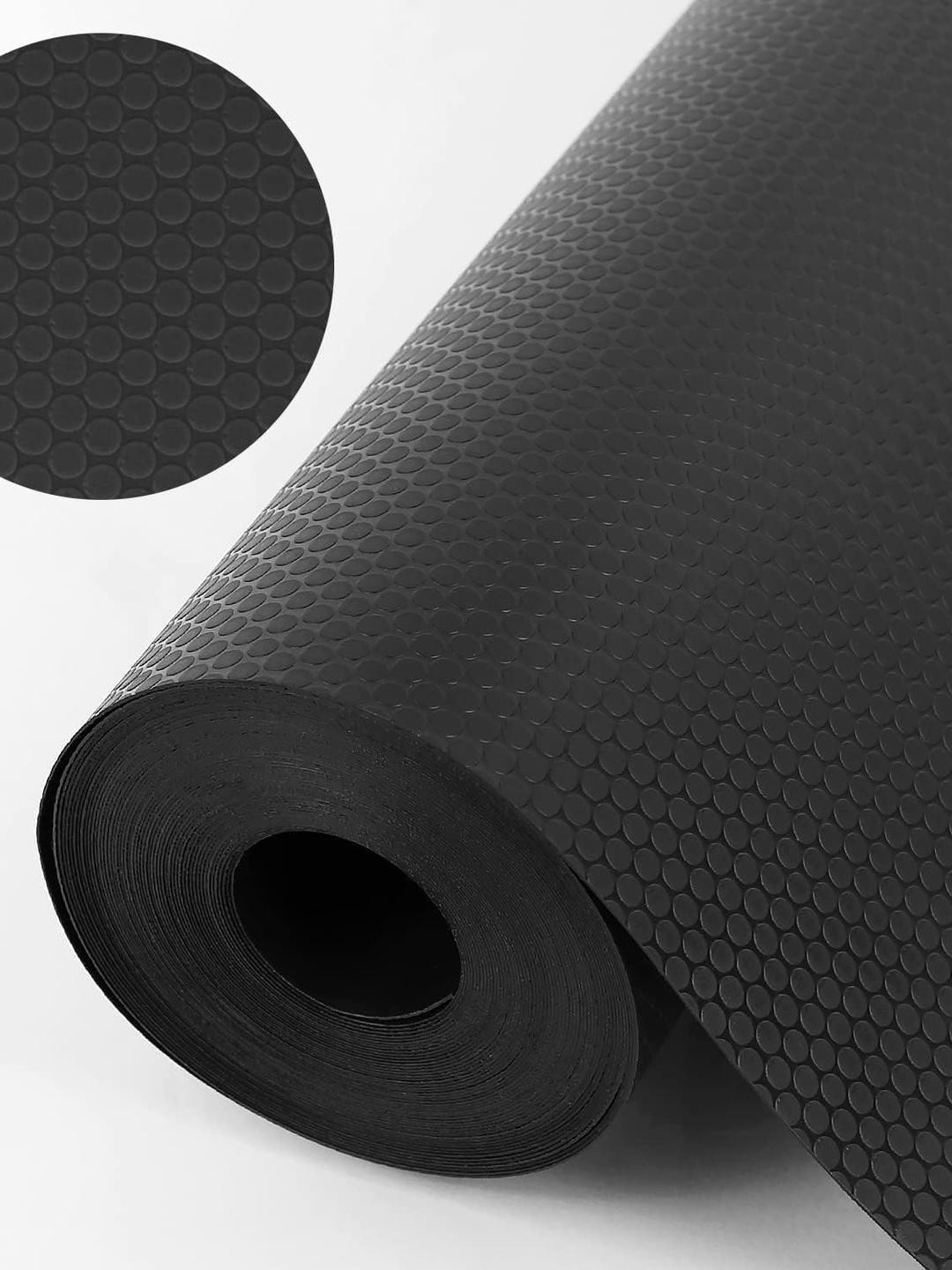 HOME ARK Black Solid Shelf Liner 1.5m