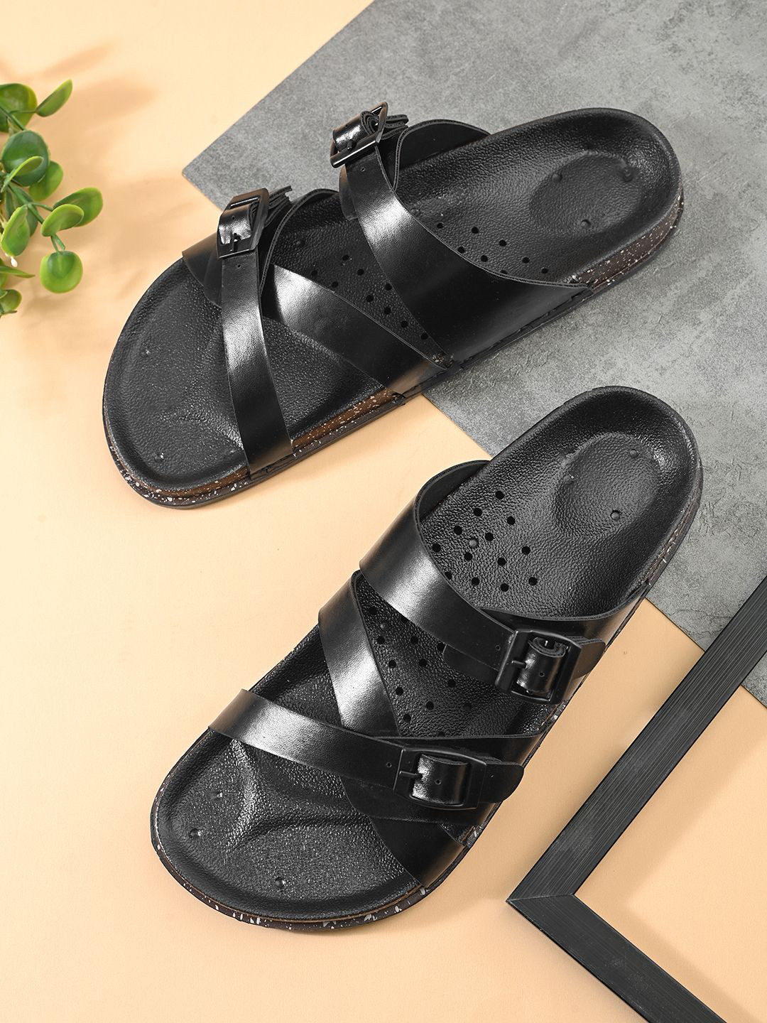 HERE&NOW Men Slip-On Comfort Sandals