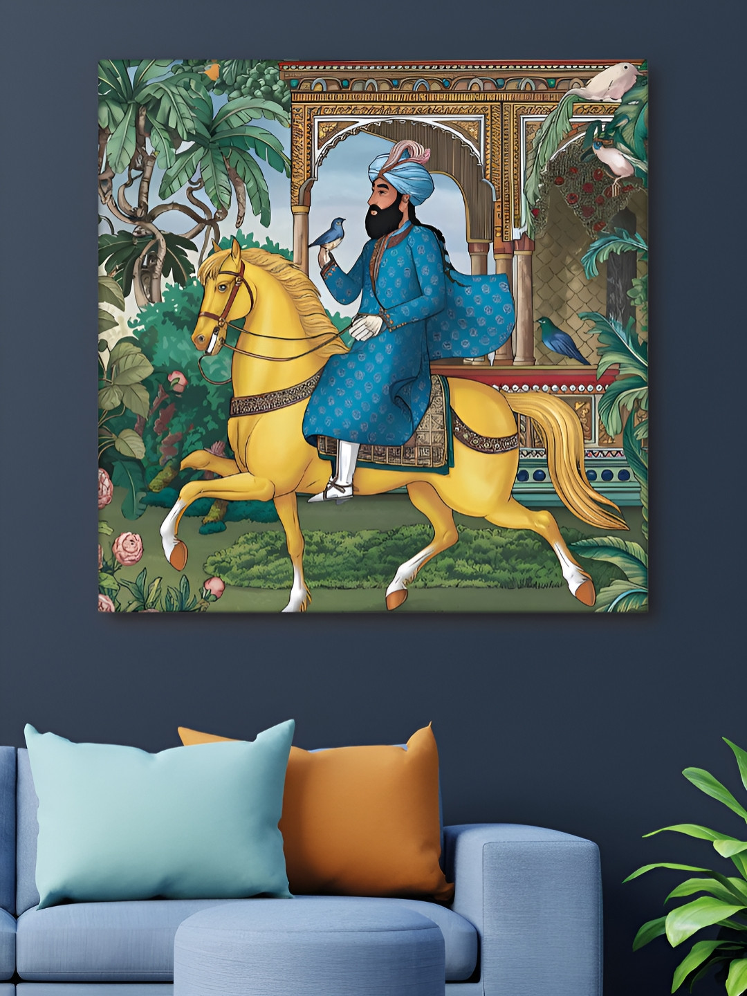 Aura Multicoloured Single Piece Canvas Floral and Botanical Paintings