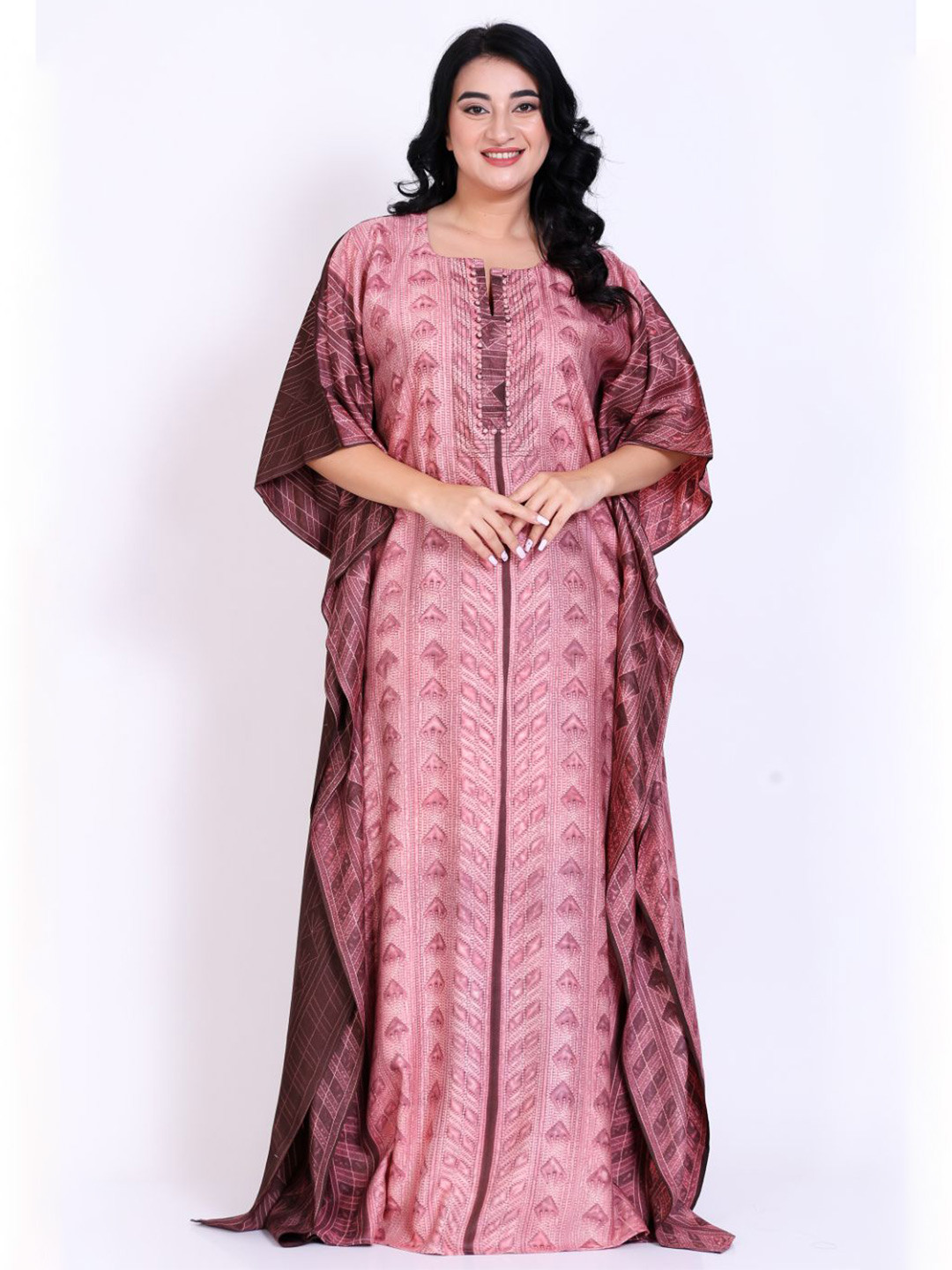 SILK N STYLES Printed Round Neck Nightdress