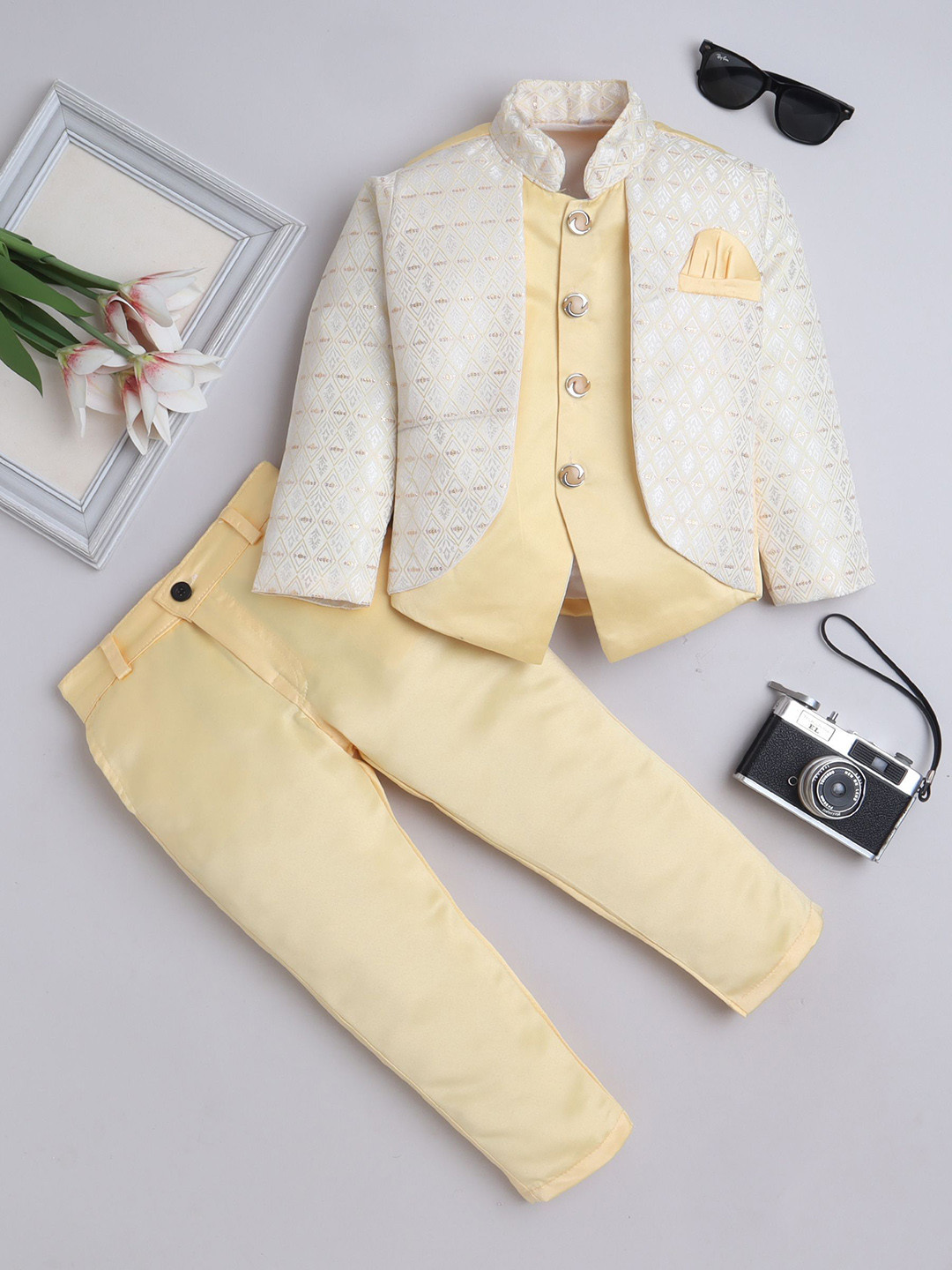 FOURFOLDS Jodhpuri Two-Piece Suit Set