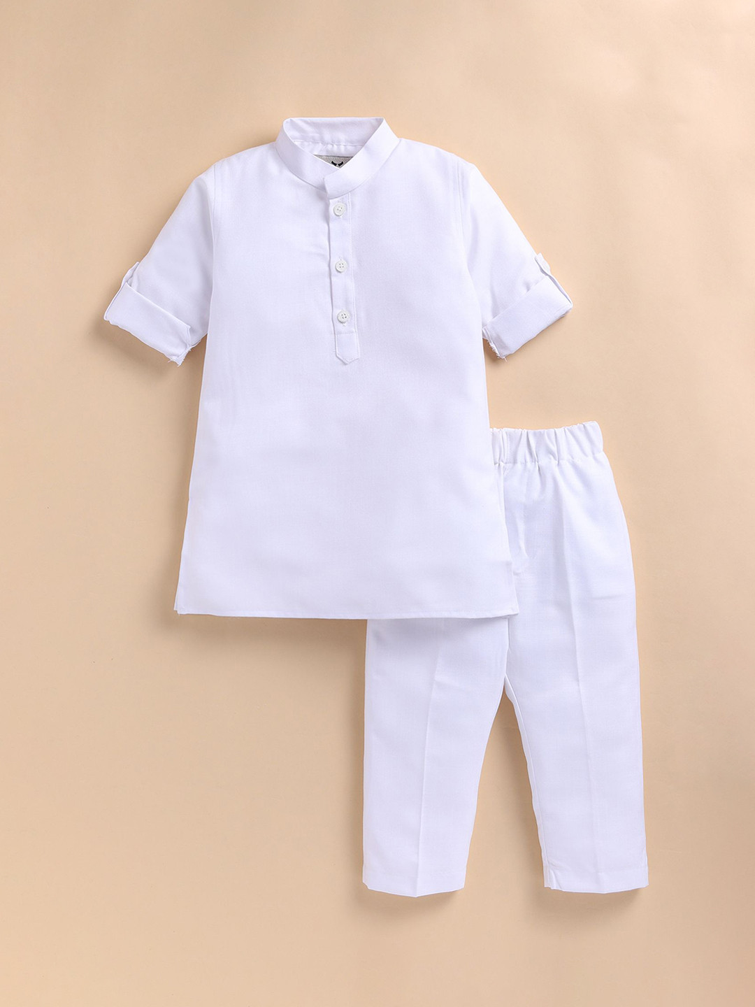 LITTLE COLLARS Boys Mandarin Collar Kurta with Trouser