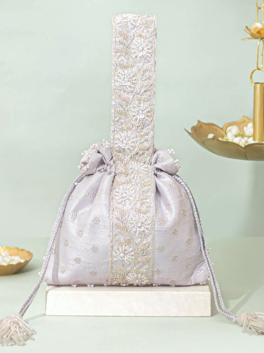 AMYRA Meraki Embroidered Potli Clutch