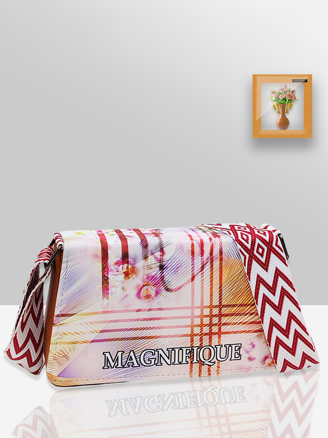 CANDY BAGS Floral Textured Crossbody Sling Bag