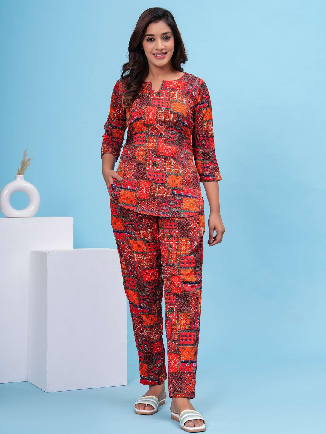 DIZON Women Polyester Night suits