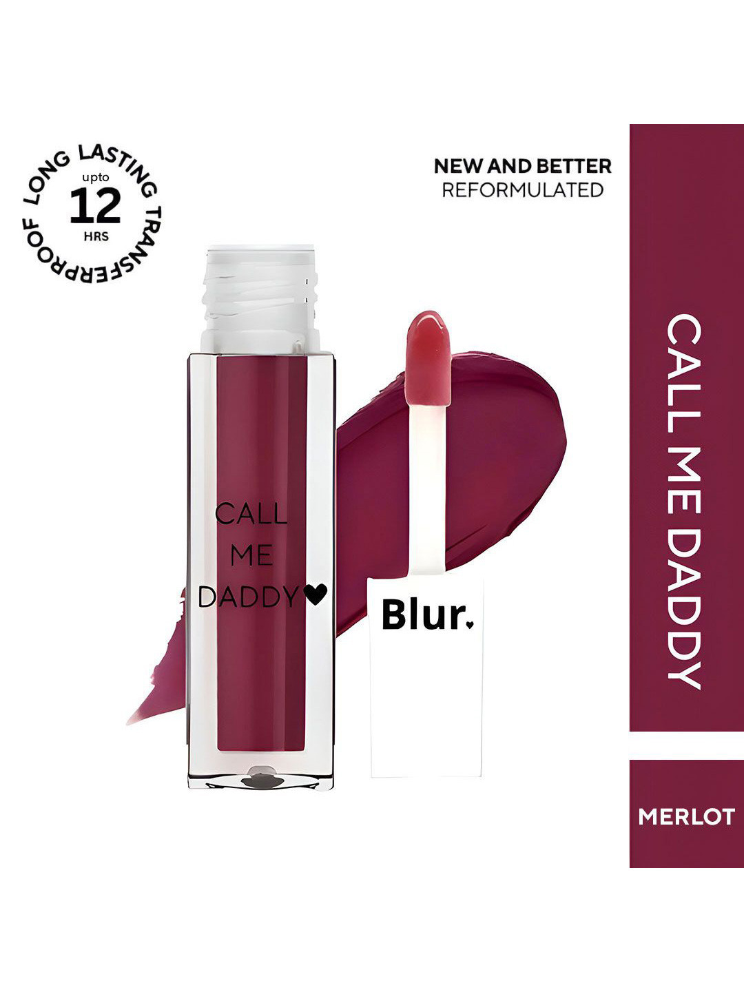 BLUR INDIA Call Me Daddy Matte Lipstick- 5 ml- Deep Wine
