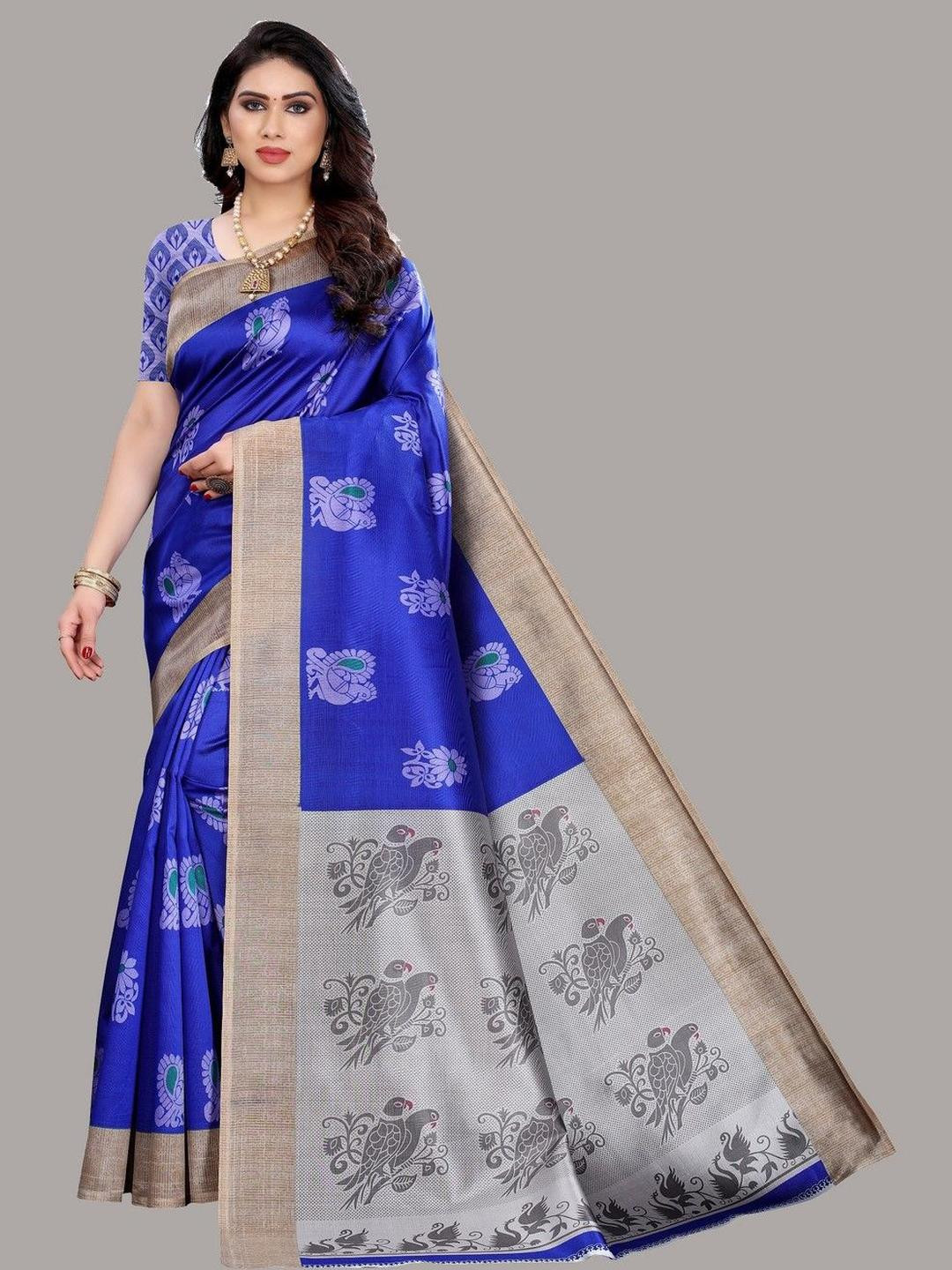 Lookmark Ethnic Motifd Woven Design Zari Kanjeevaram Saree