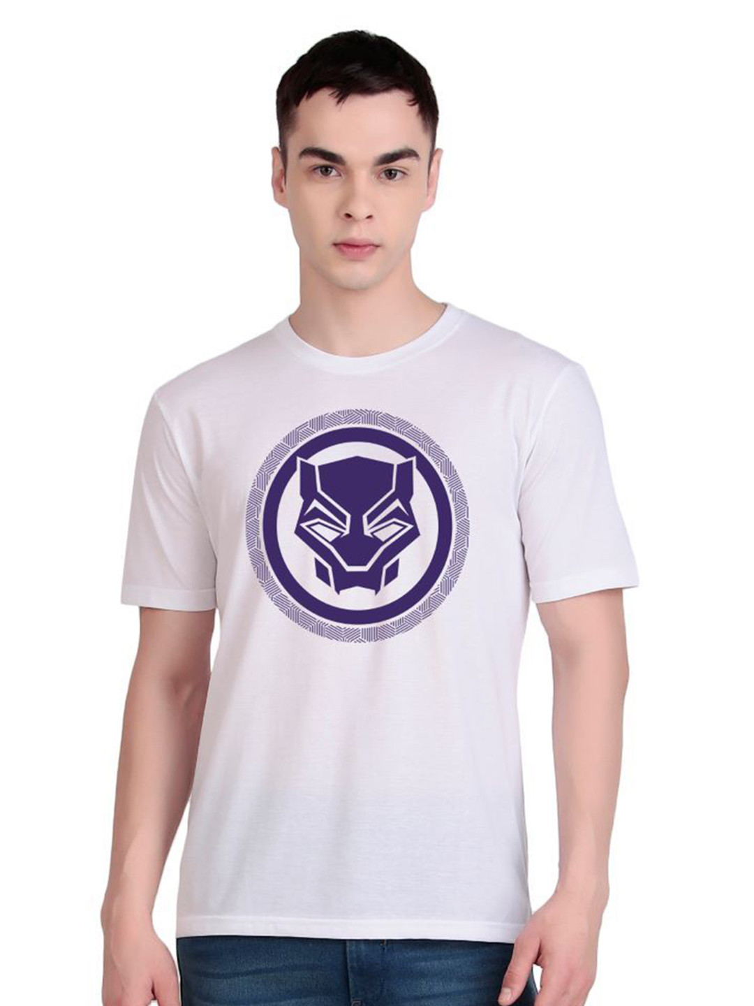 FLYIND VOGUE OUTFIT Superhero Graphic Round Neck Regular Fit T-Shirt