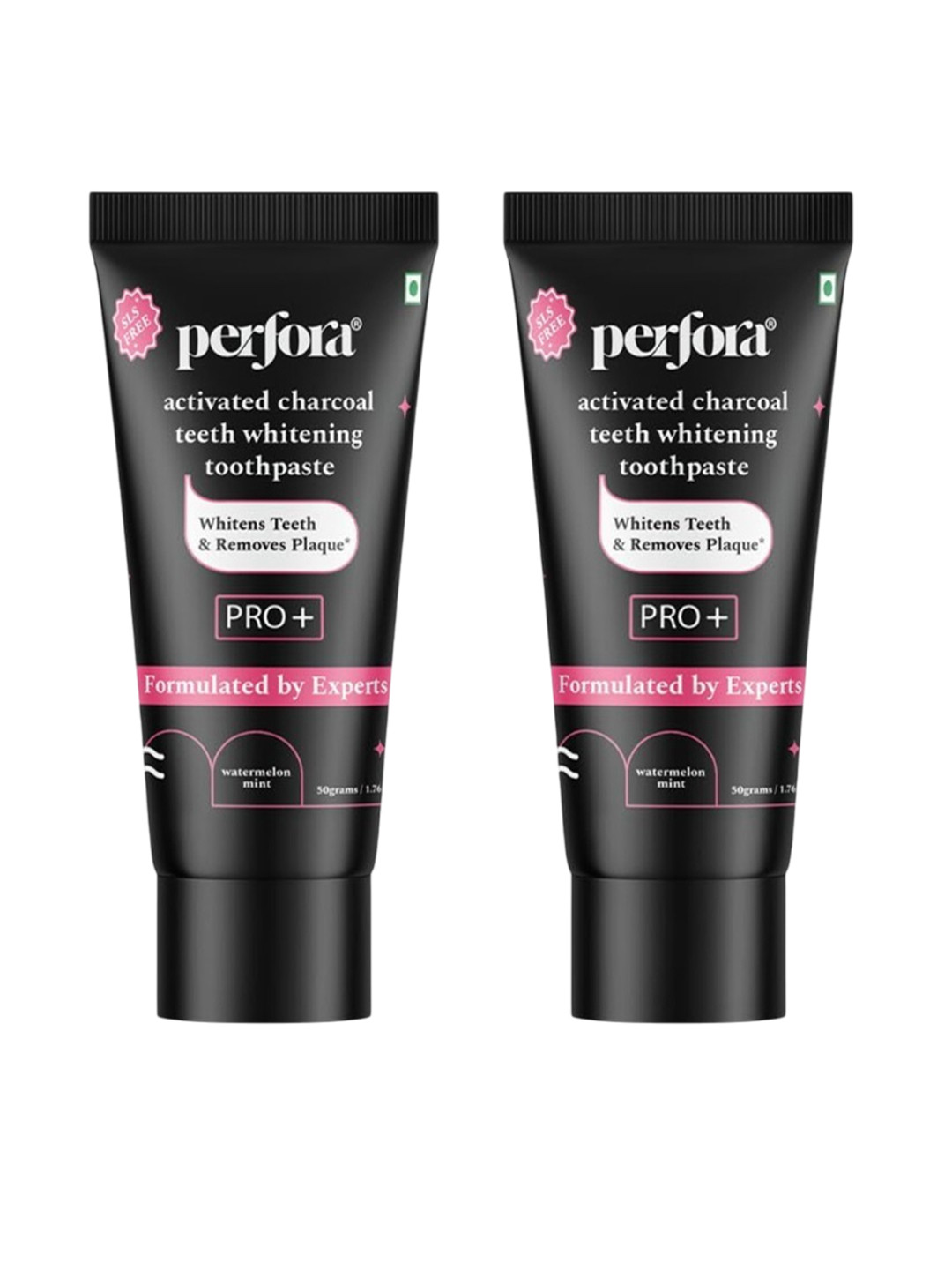Perfora Set Of 2 Activated Charcoal Toothpaste - 50 g Each