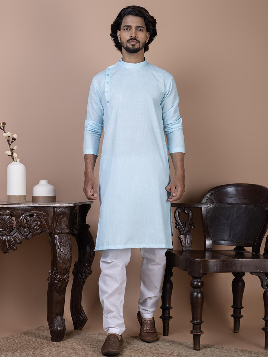 PulseIQ Mens Kurta Pyjama Set