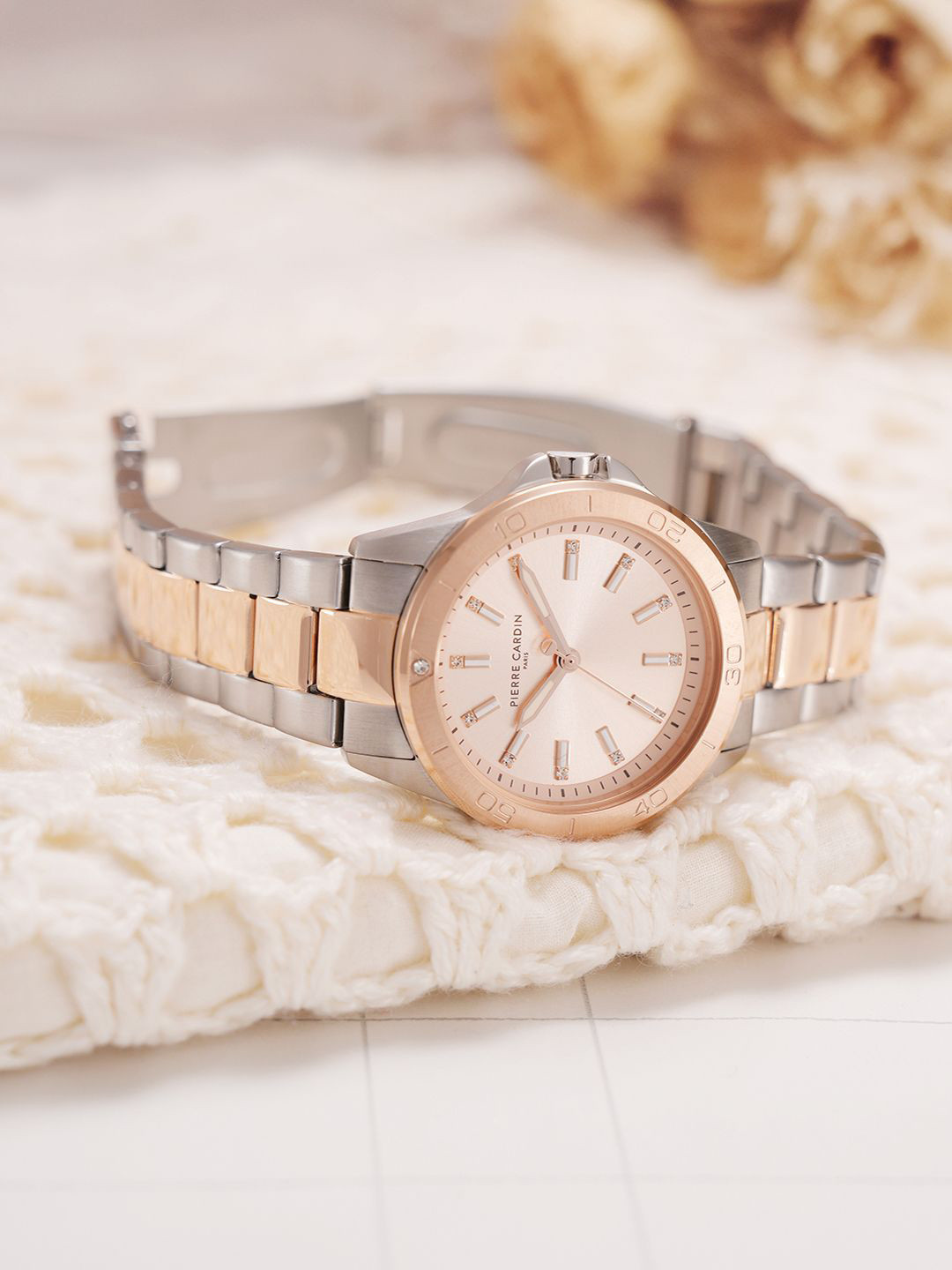 pierre cardin Observatoire Women Embellished Straps Analogue Watch CF.1025.MU.3