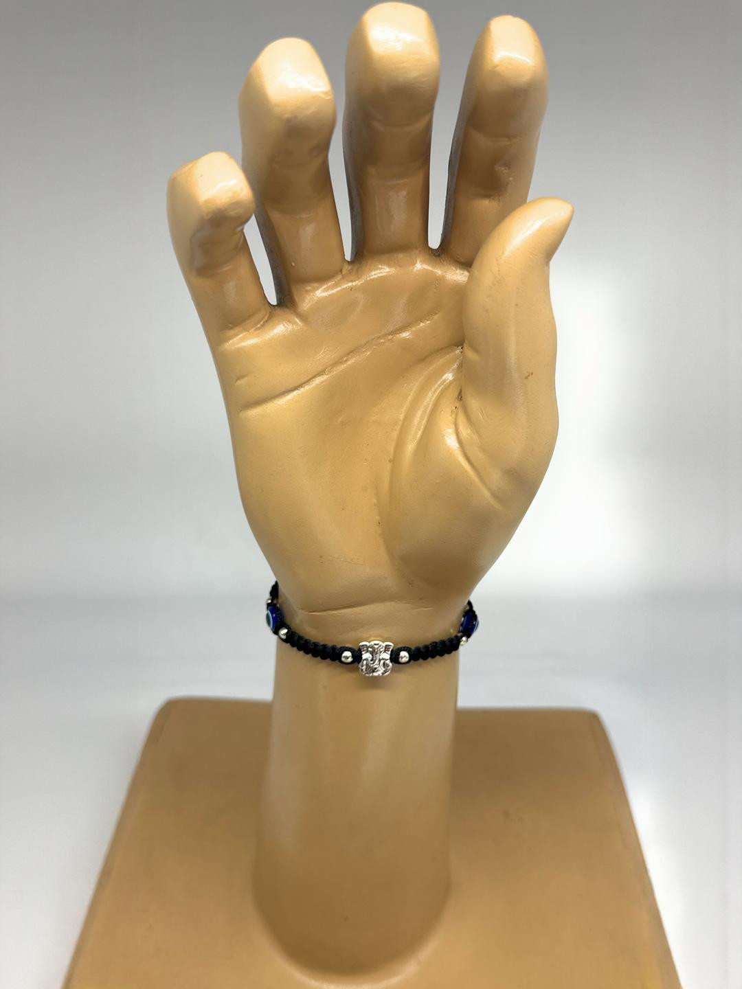 Black silk dori Ganehsa evil eye Bracelet