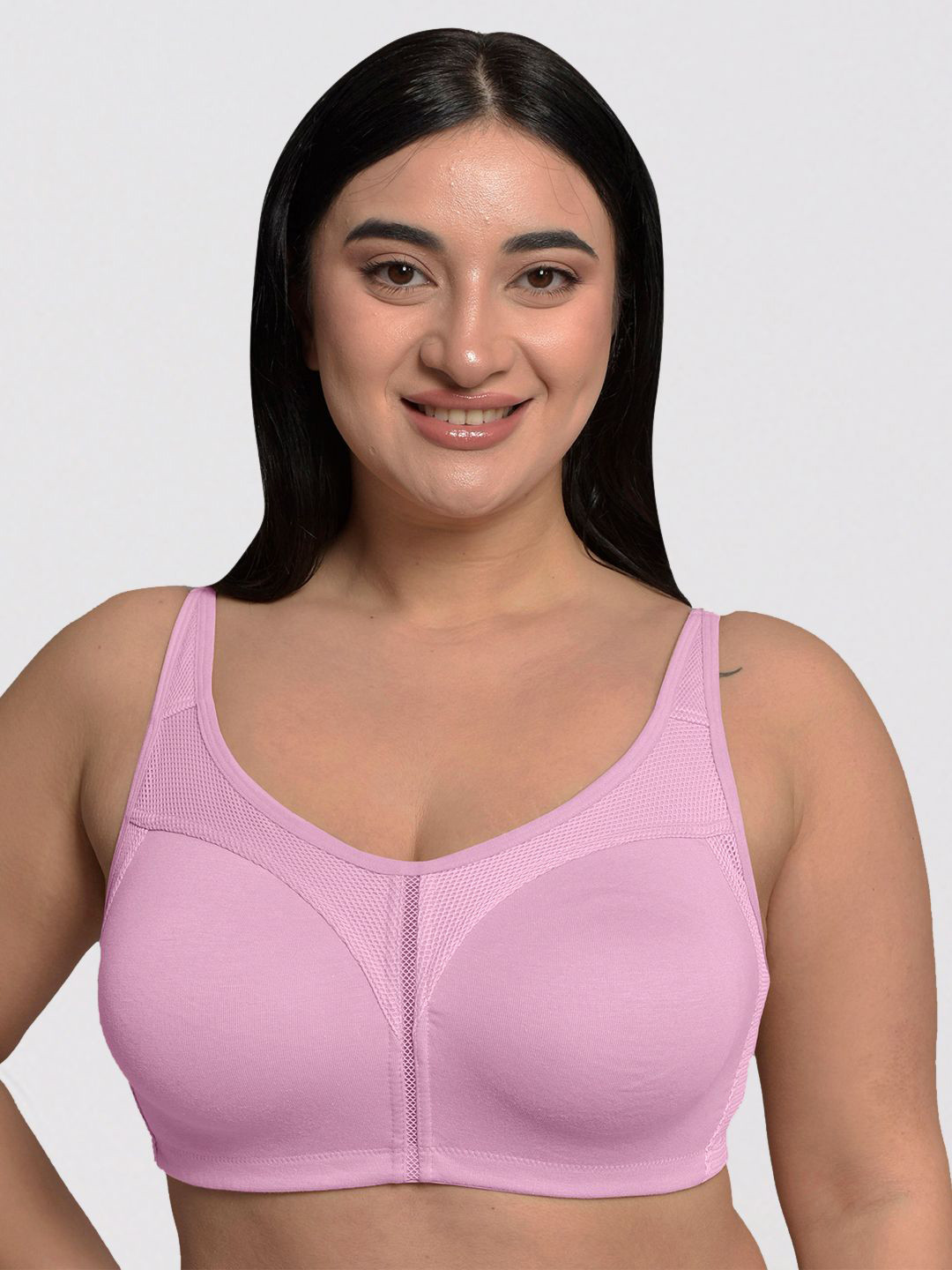 Inner Sense Organic Cotton Full Coverage Plus Size M Frame Bra