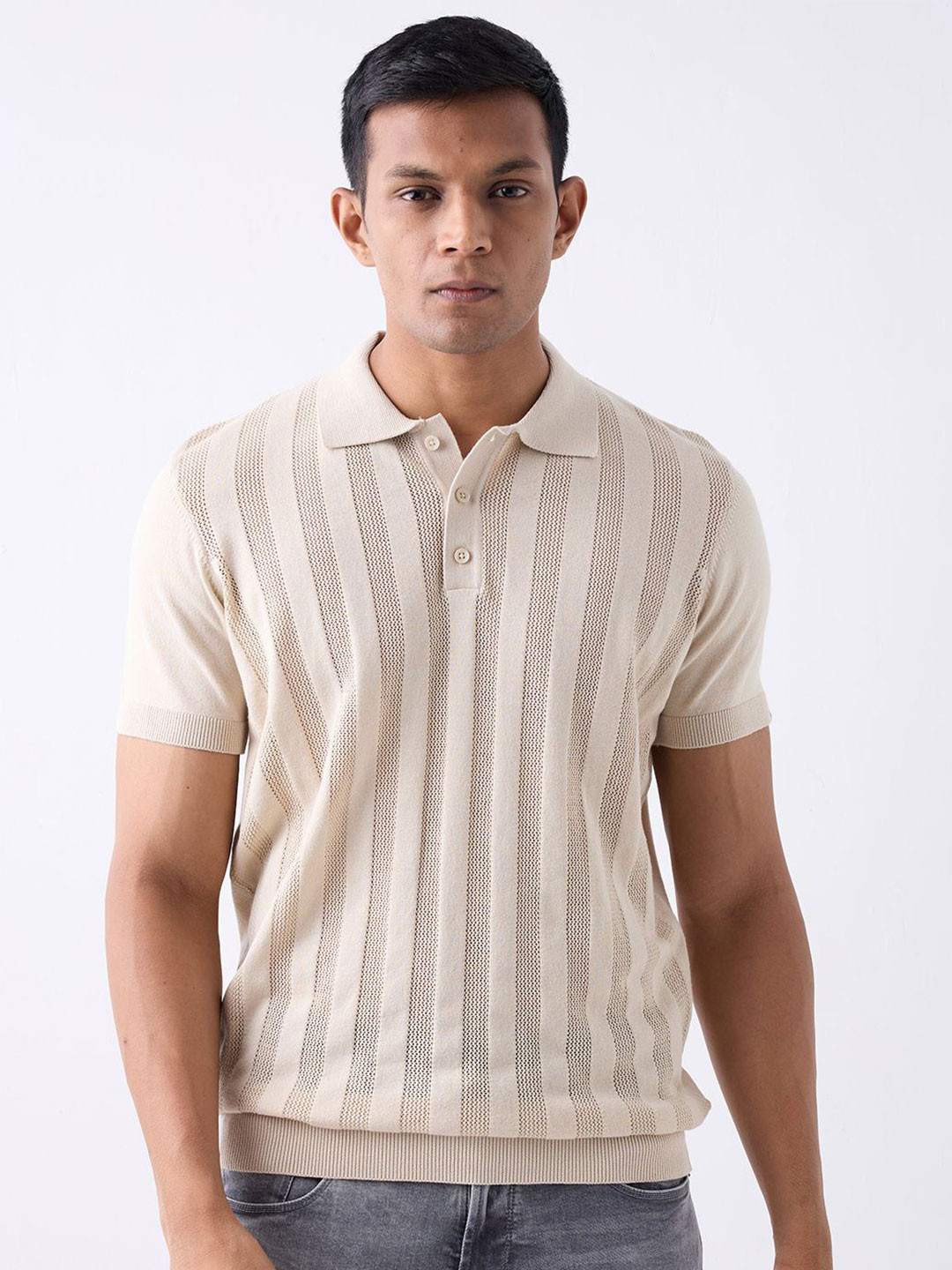 SPYKAR Purist Men Striped Cotton Pullover