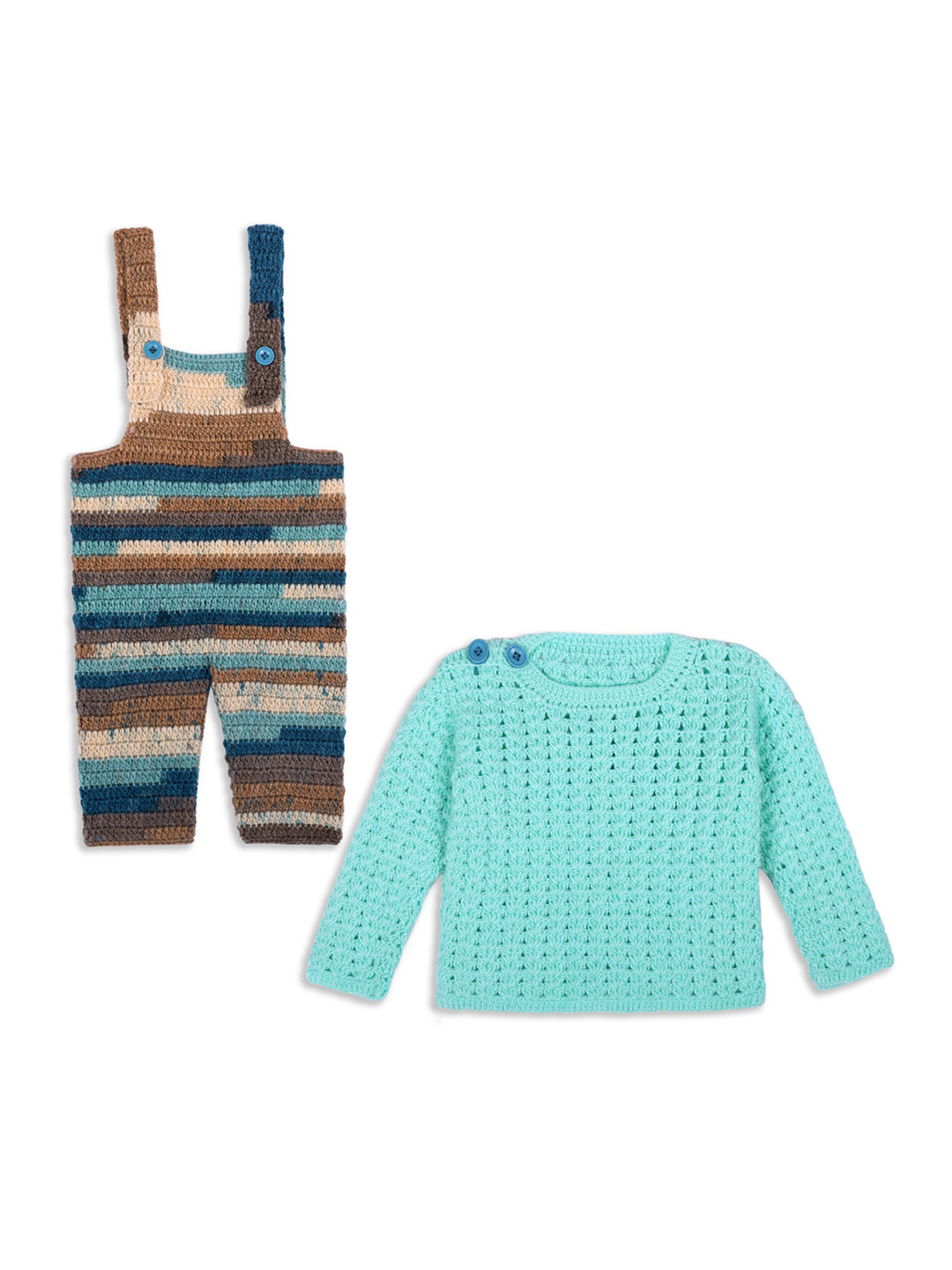 sahil collection Multicoloured Self Design Pure Wool Clothing Set