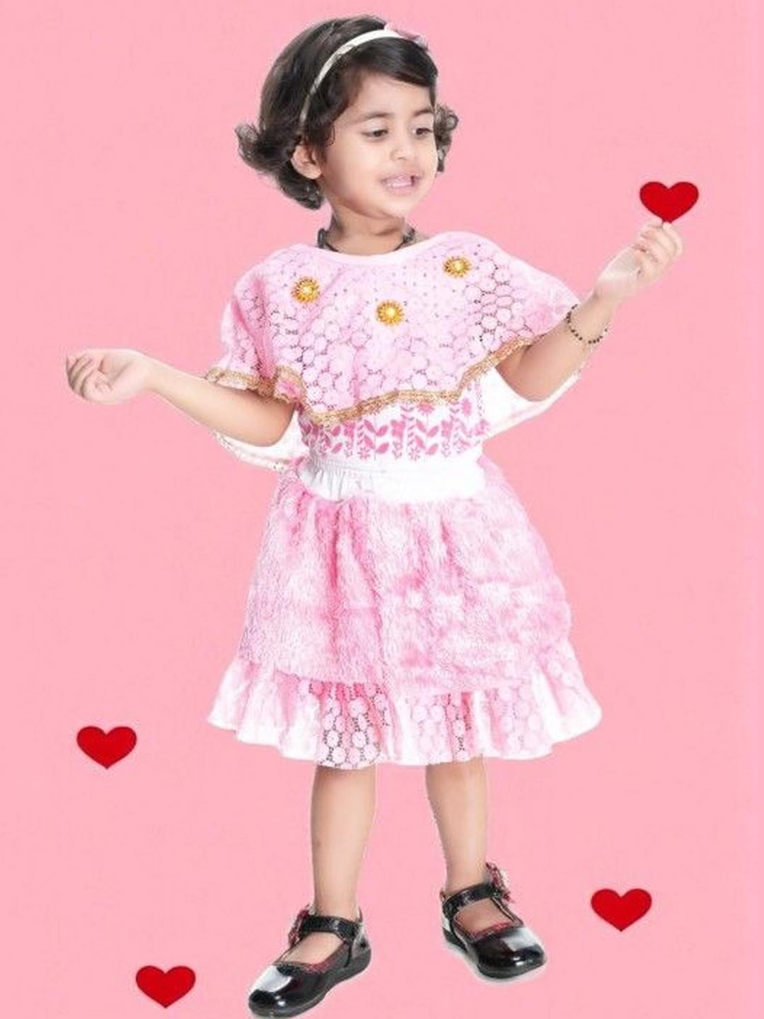 NEW GEN Girls Off-Shoulder Top With Skirt