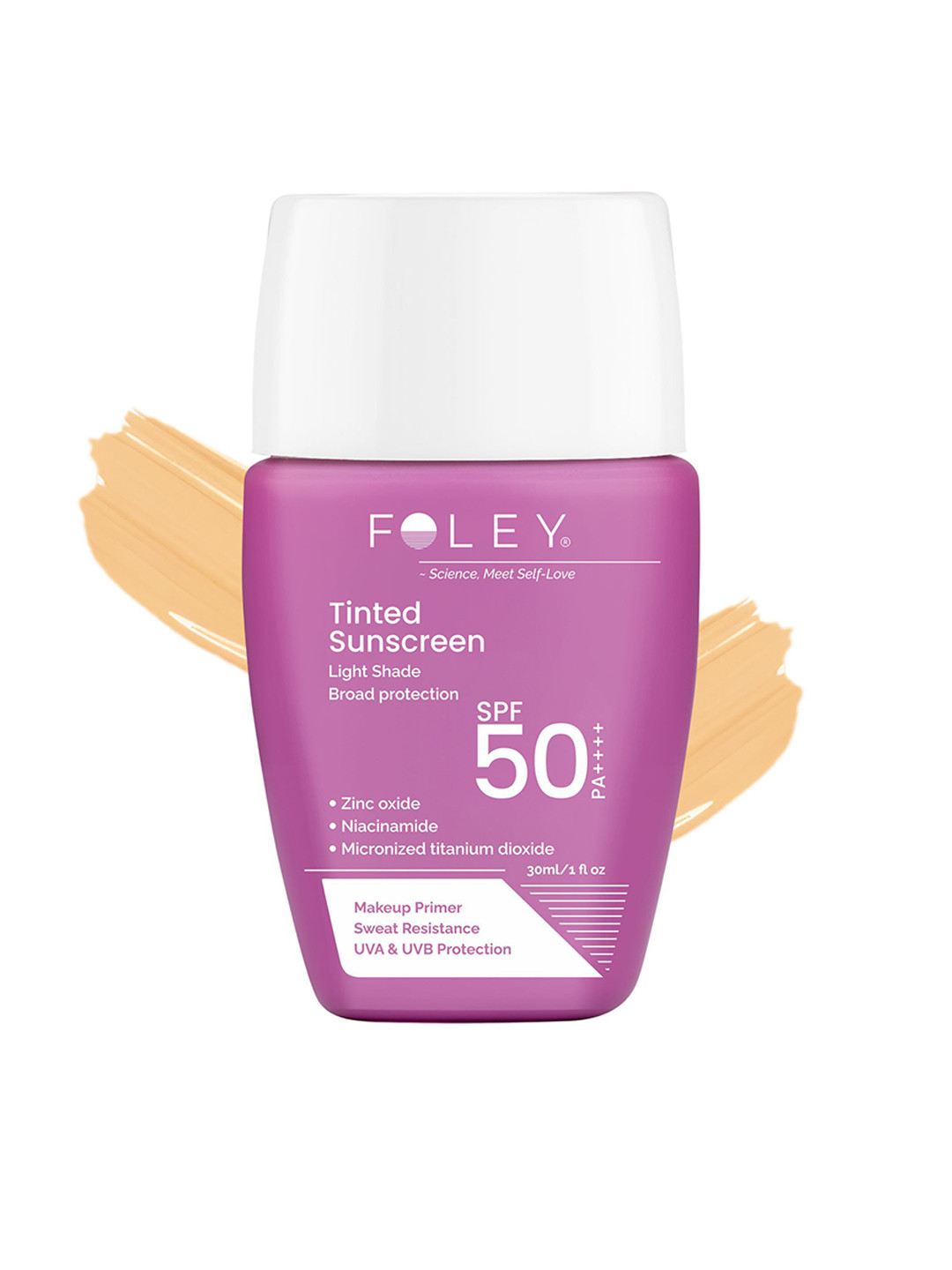 FOLEY Tinted Sunscreen SPF 50 PA++++ With Niacinamide & Sym Radiance 399