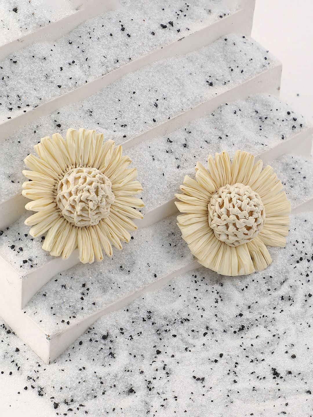 SOHI The Boho Fabric Sunflower Studs Earrings