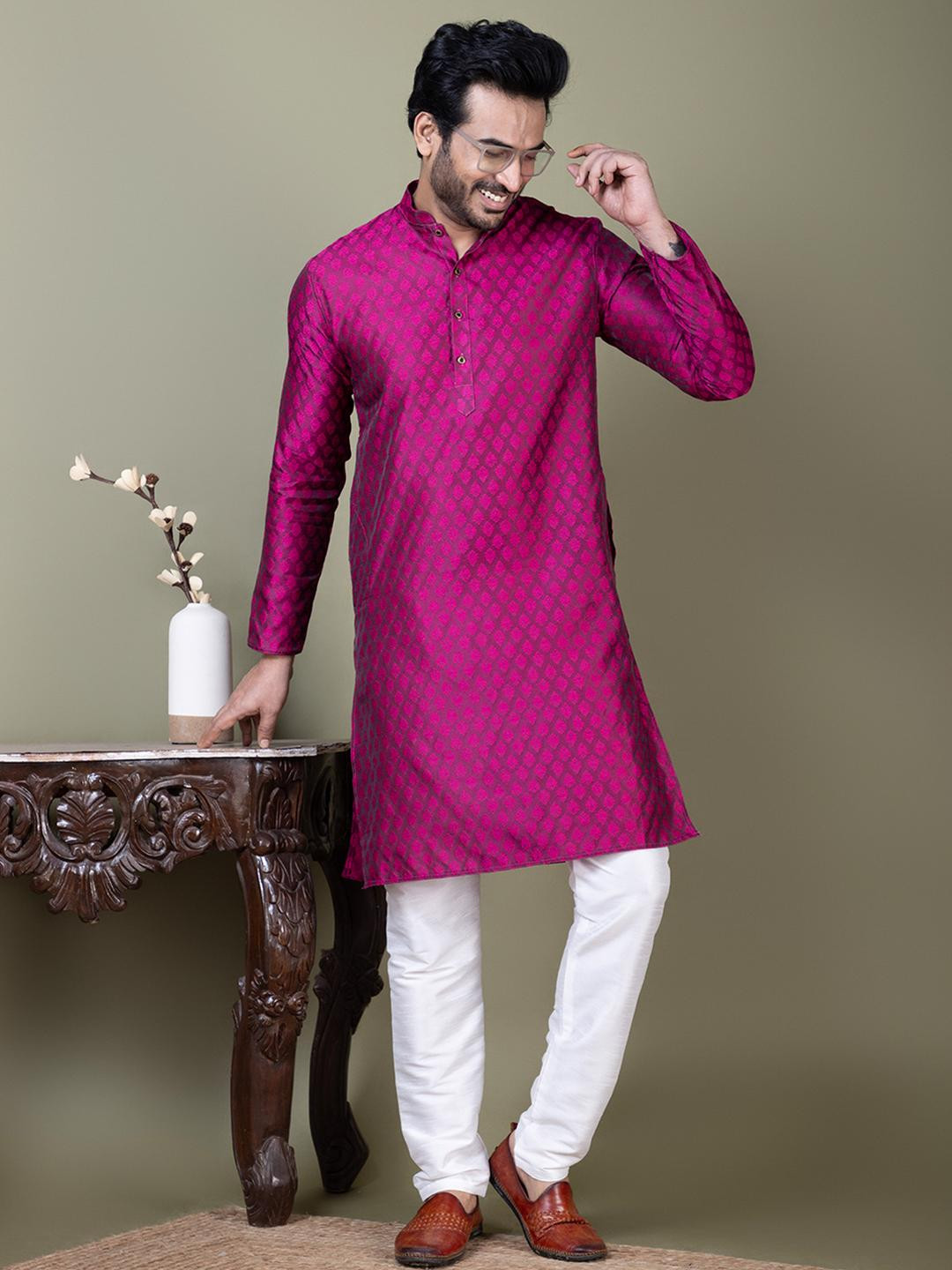 PulseIQ Mens Kurta Pyjama Set