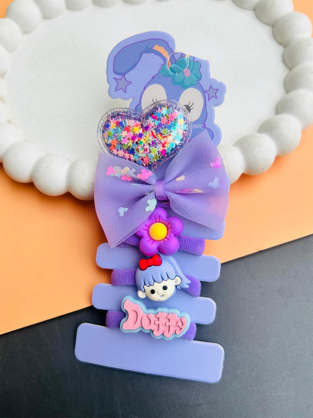 Radhya Accessories Women Set of 5 Purple Pop Princess Hairband