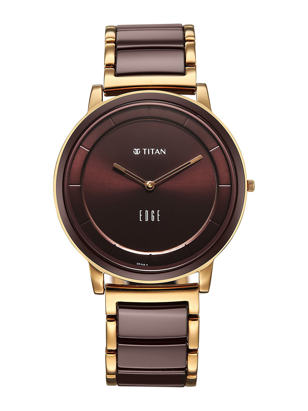 Titan Edge Melange Quartz Round Dial Men's Watch - 1878KD08