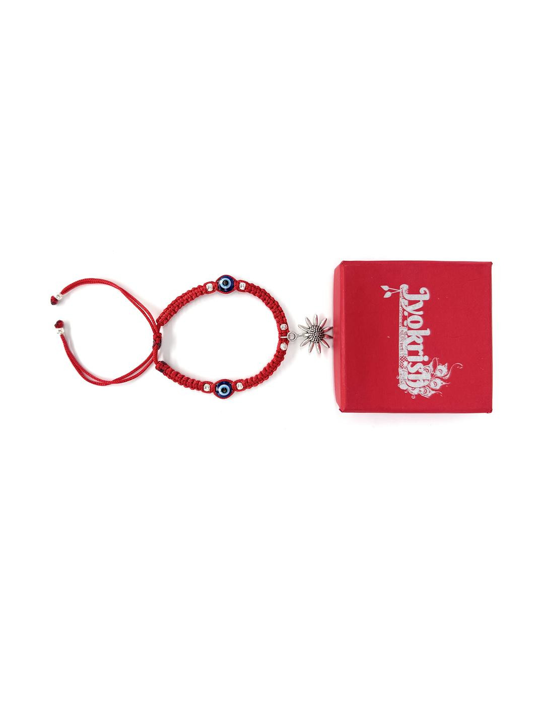 Red silk dori Sun-flower evil eye Bracelet