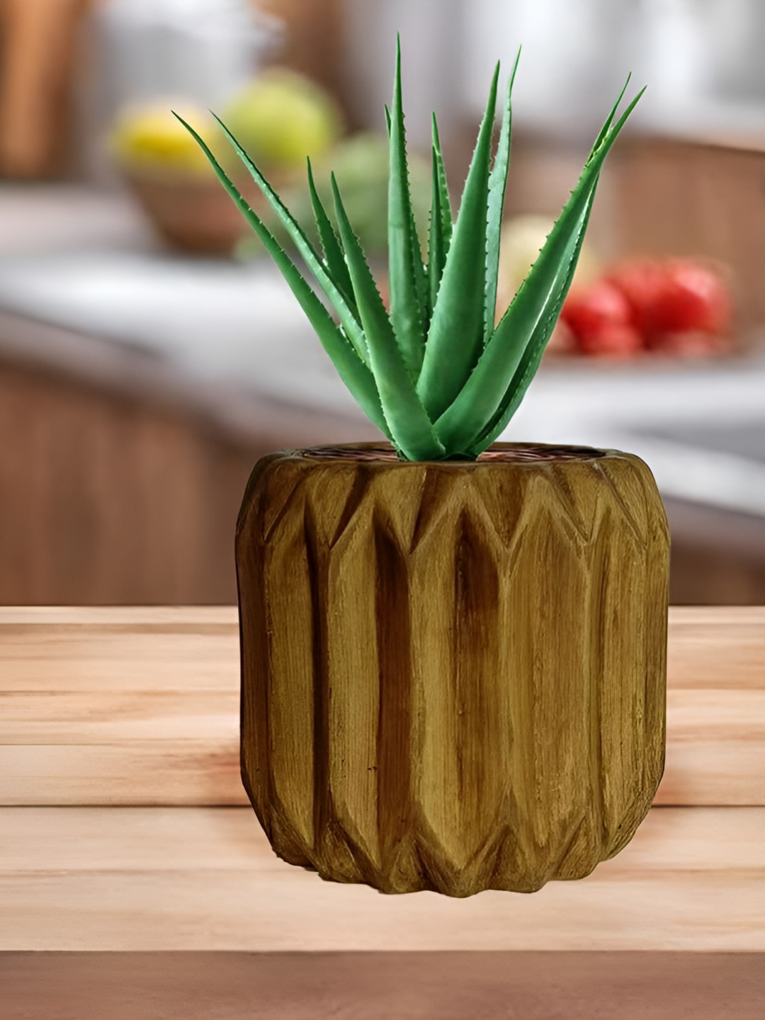 LASAKI Kavira Brown Antique Ceramic Planters