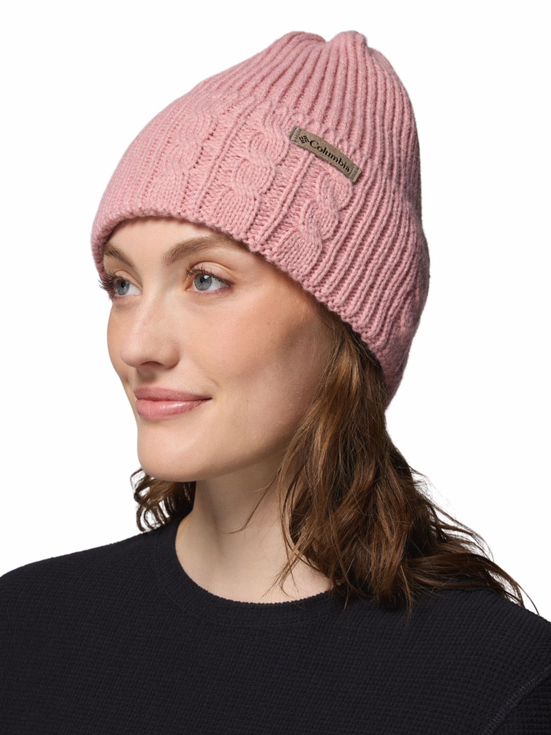 Columbia Unisex Agate Pass Cable-Knit Acrylic Beanie