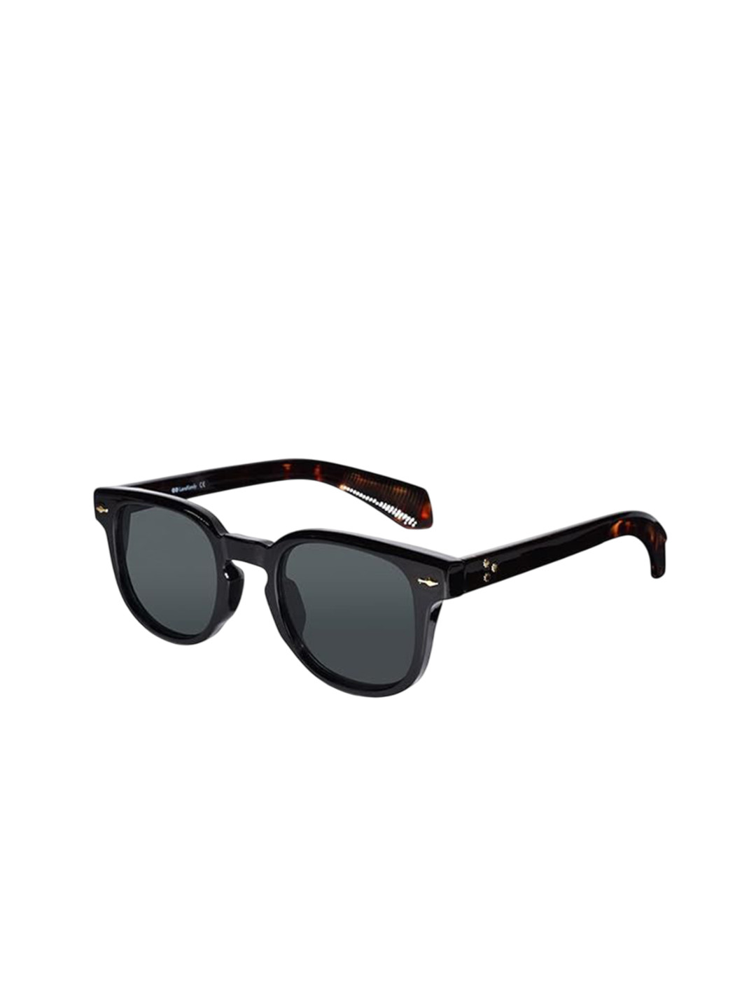 LensKandy Unisex Square Sunglasses with UV Protected Lens LKSM6508-BLK