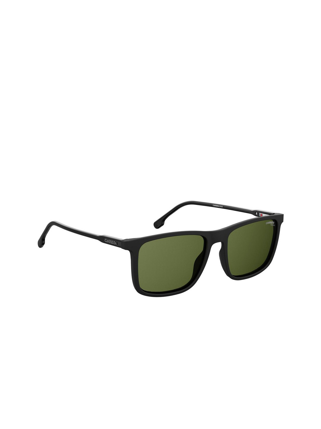 Carrera Unisex Green Lens & Black Rectangle Sunglasses with