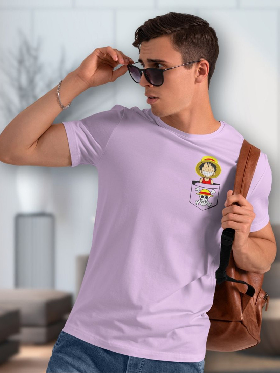 FLYIND VOGUE OUTFIT Men One piece Anime Printed Round Neck T-shirt