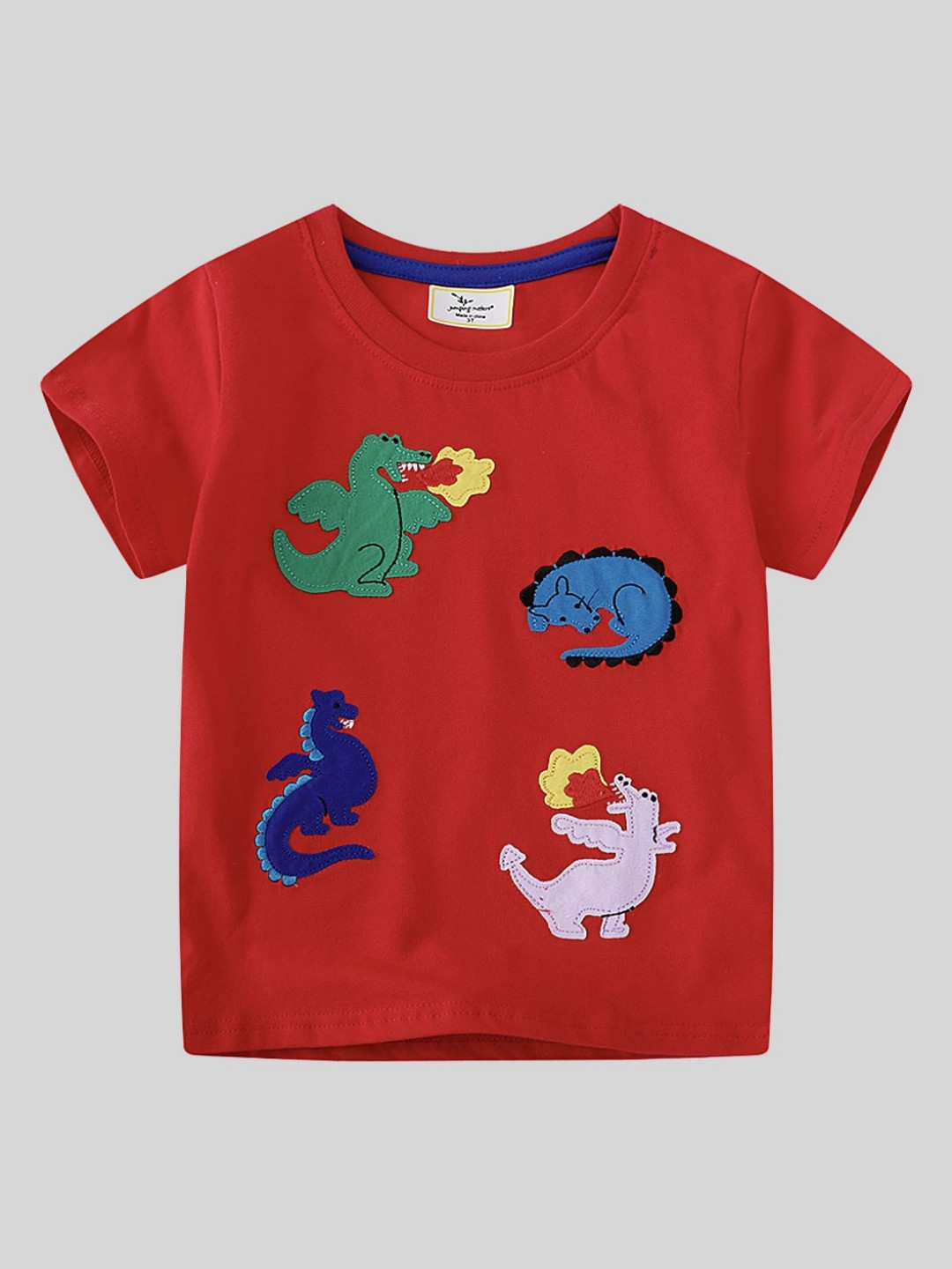 LULU & SKY Boys Humour and Comic Cotton Round Neck T-shirt