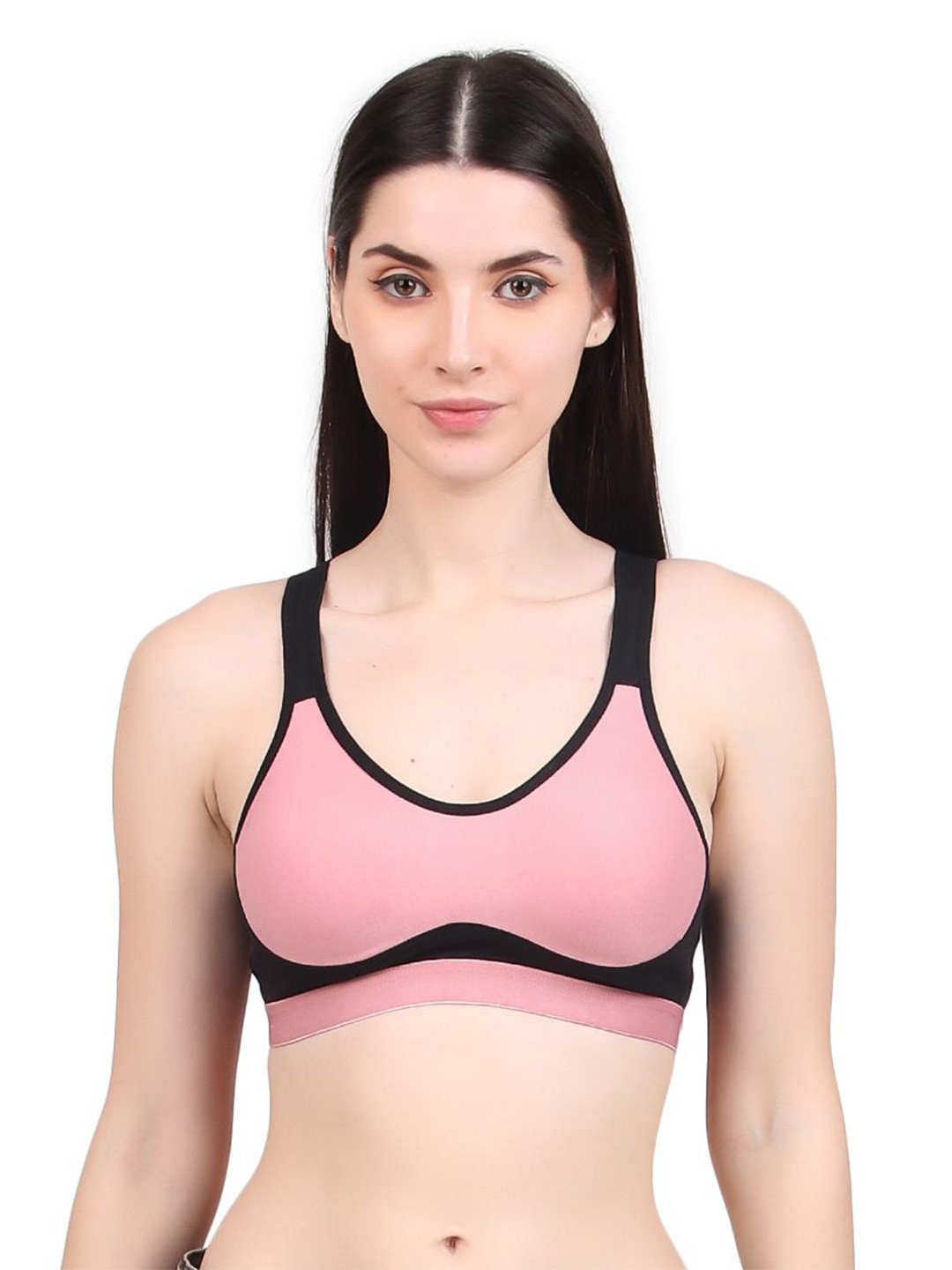 Halfspin Full Coverage Underwired Non Padded Cotton Workout Bra