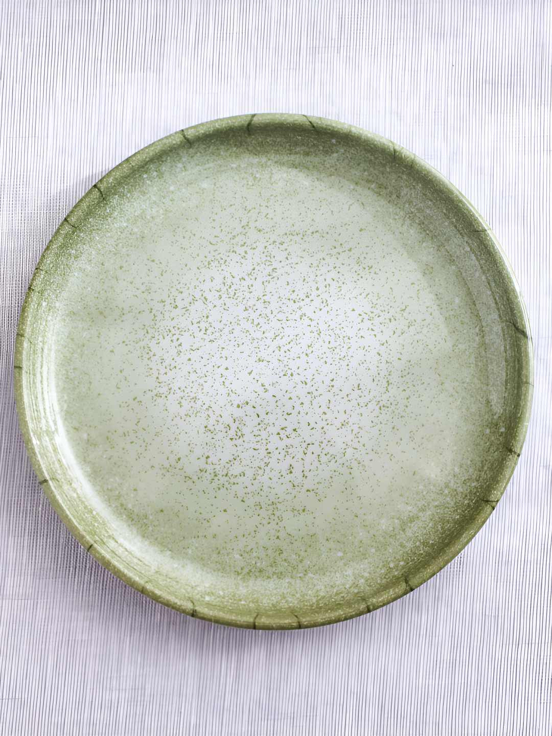 Home Centre Meadows Reactive Moss Tile Green Melamine Easy to Clean Plate