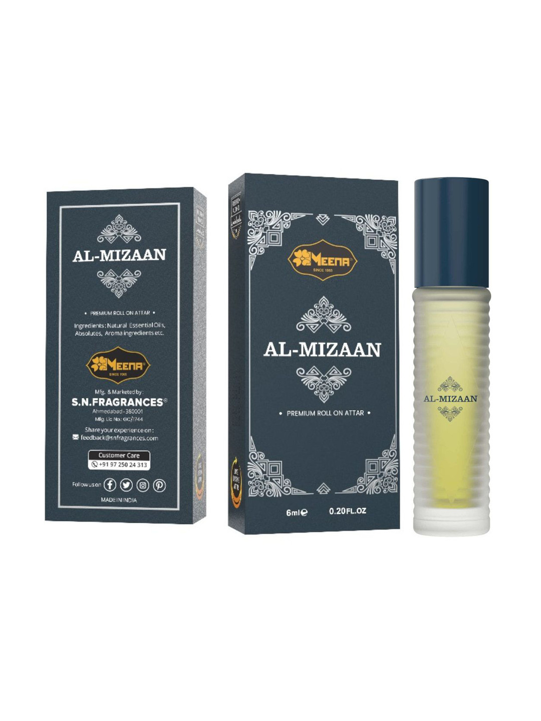 MEENA Al Mizaan Long Lasting Roll On Attar - 6 ml