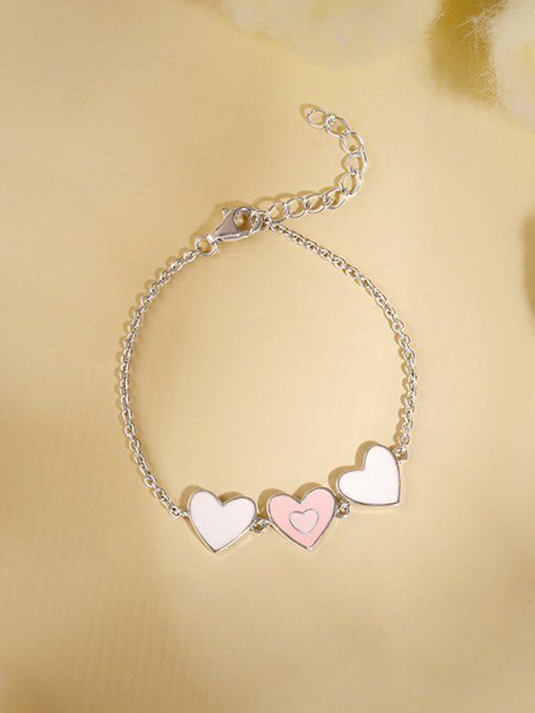 GIVA Girls Silver Charm Bracelet