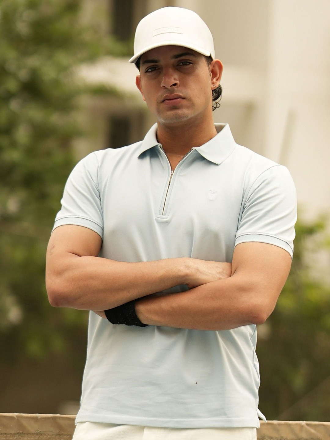 BLACK BUCK Polo Collar Short Sleeves Cotton T-shirt
