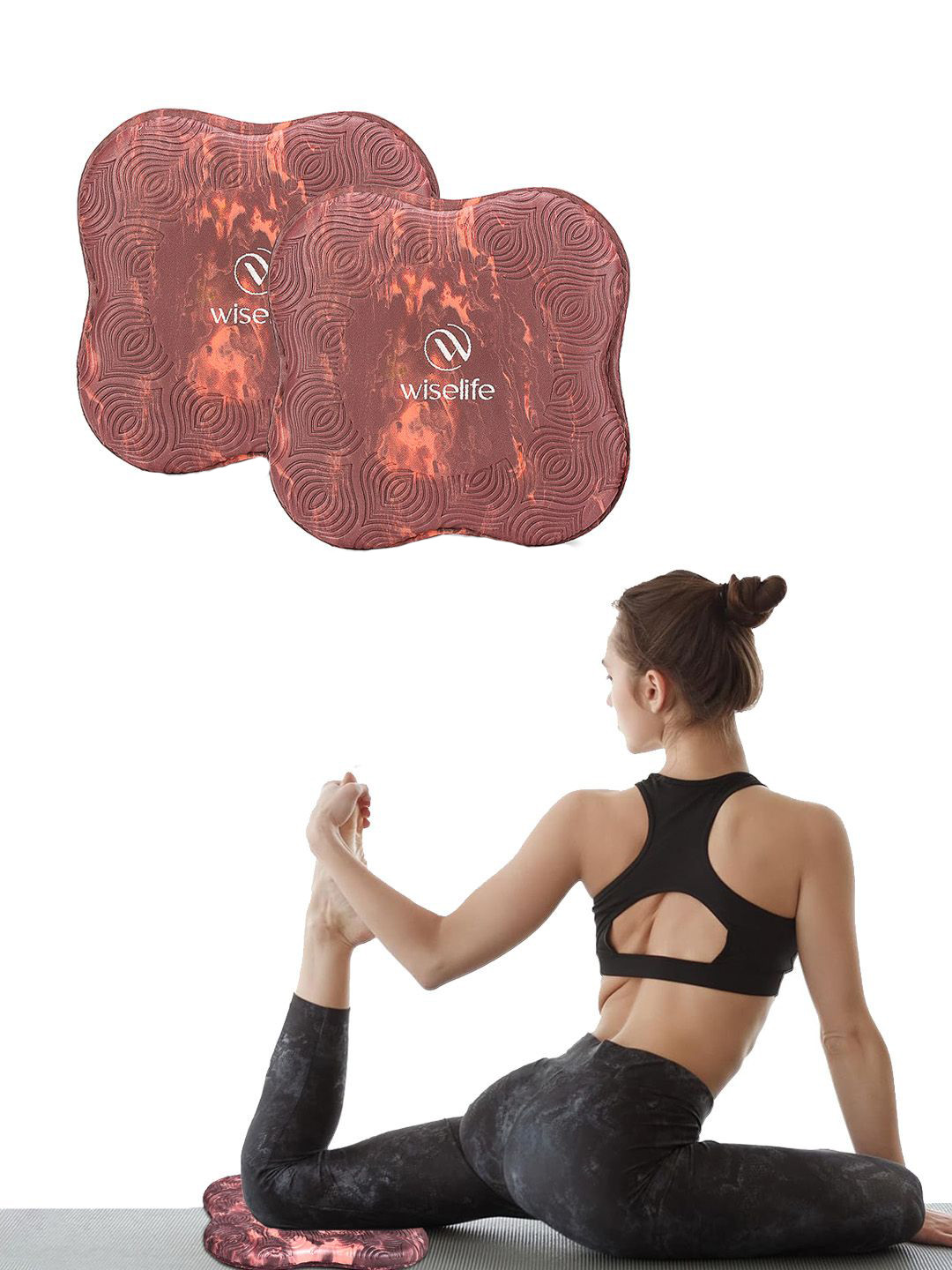 WiseLife 2Pcs Professional Grip & Support Knee & Elbow Cushion Pad Extra Cushions