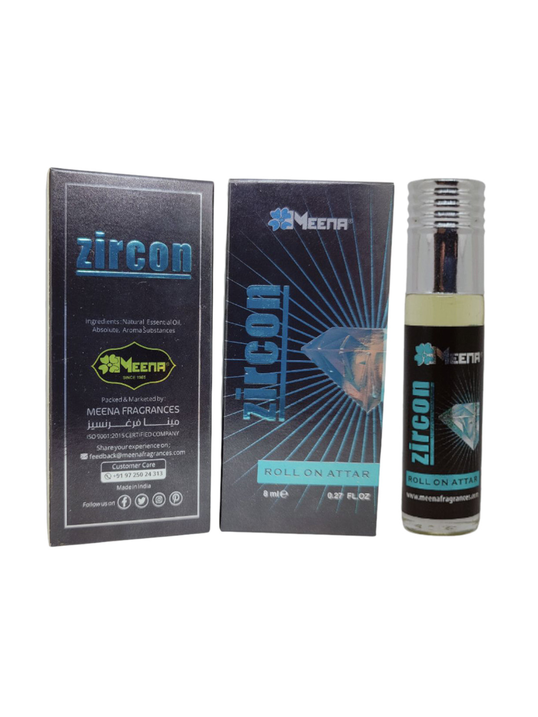 MEENA Zircon Long Lasting Roll On Attar - 6 ml