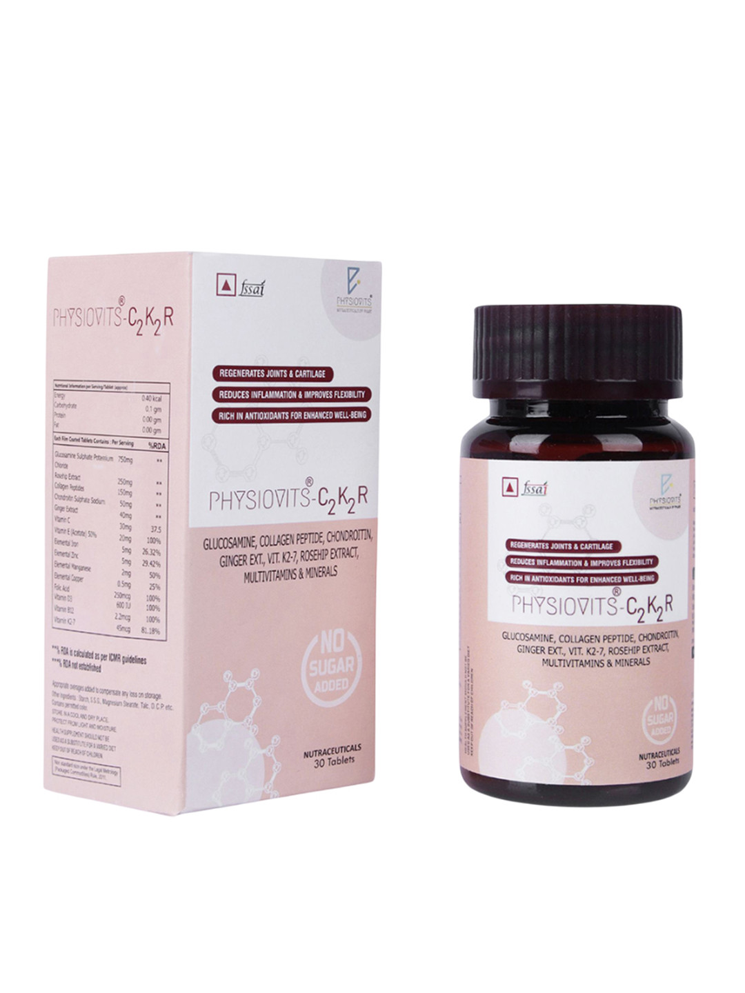 Physiovits C2K2R Bone & Joint Tablets - 30 Tablets