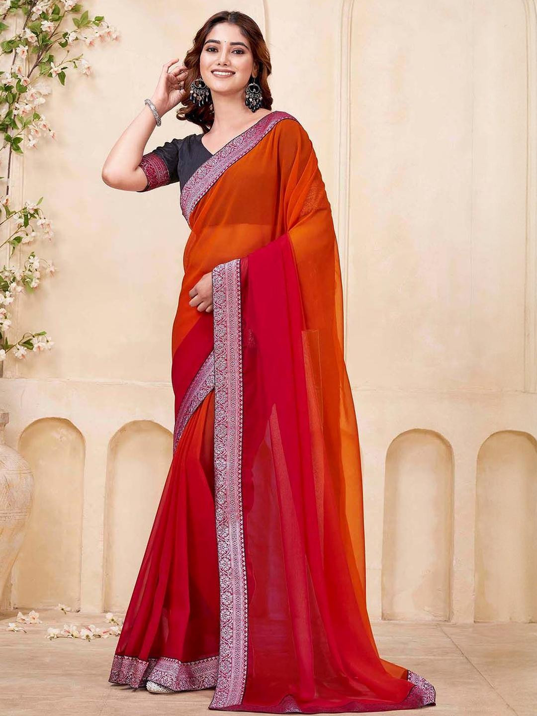 all about you Poly Georgette Saree