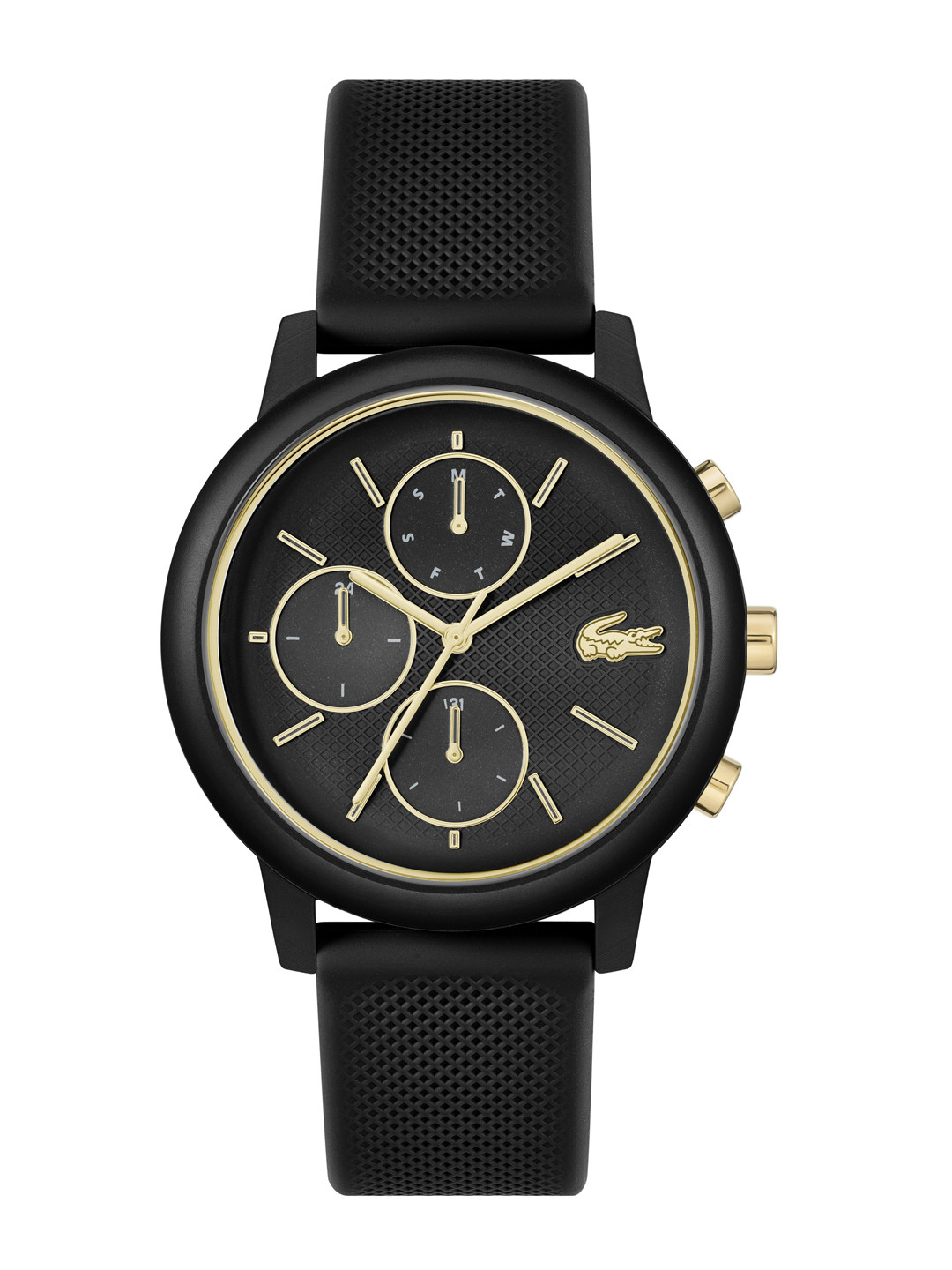 Lacoste Men Aluminium Dial & Stainless Steel Straps Analogue Multi Function Watch 2011469