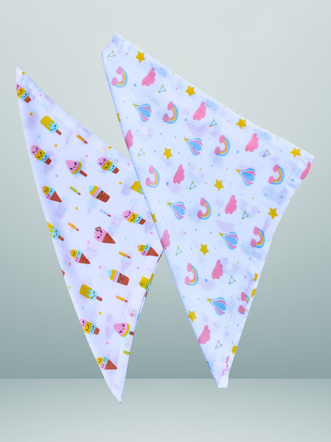 BAESD Set Of 2 Printed Super Soft Baby Washcloths