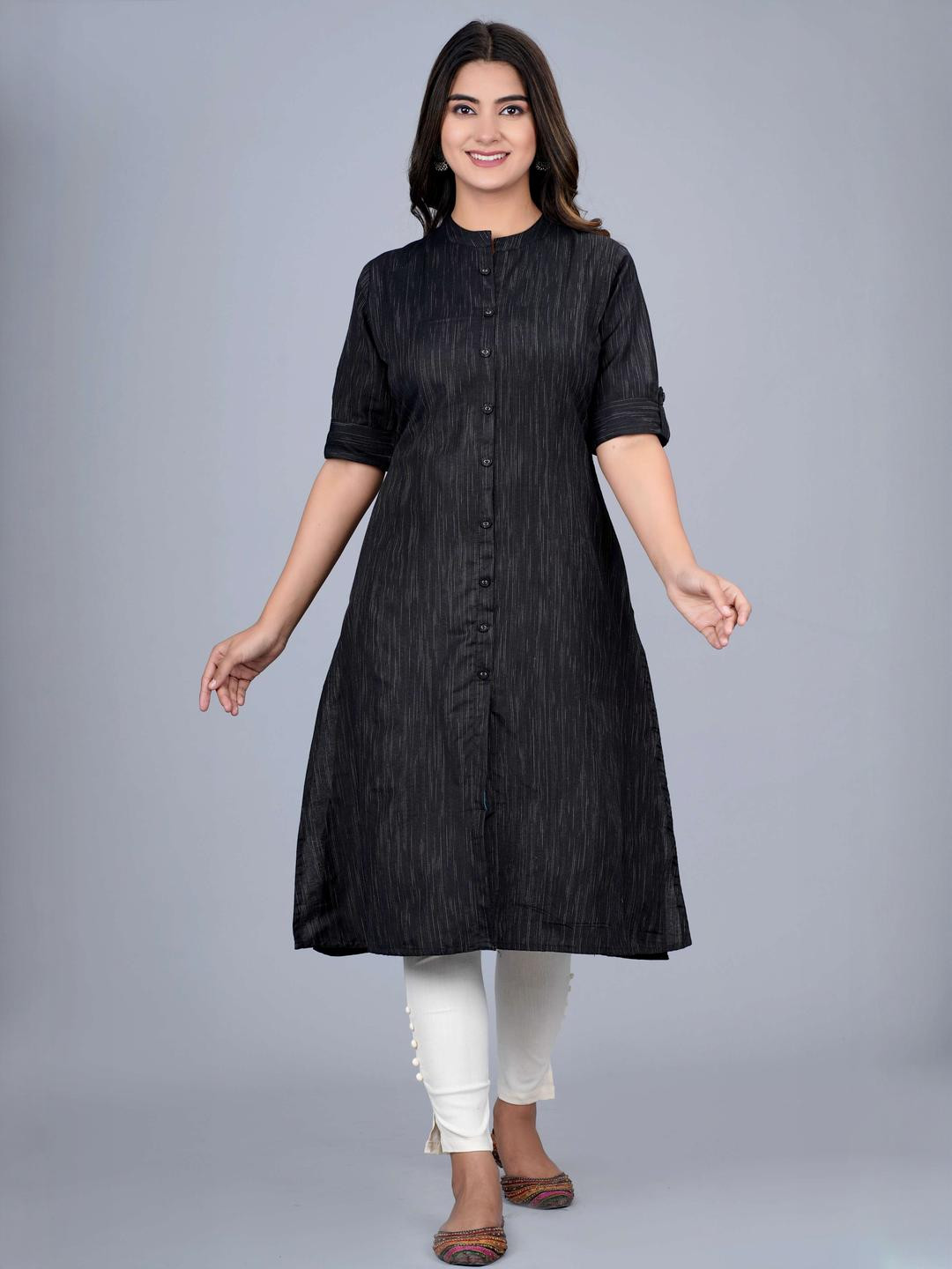 DIZON Women Black Kurtas