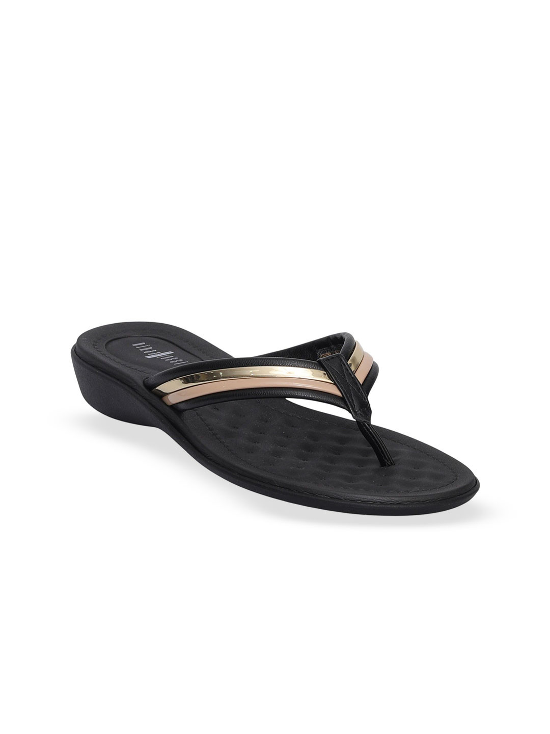 Ninaa Rossie Women Striped Ethnic One Toe Flats