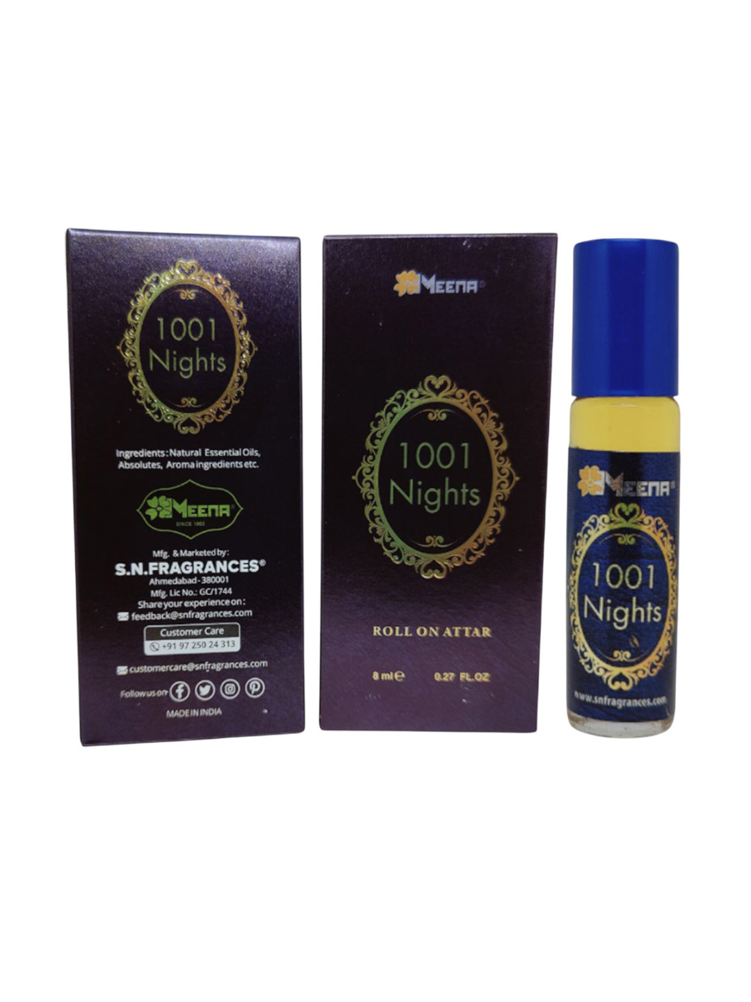 MEENA 1001 Nights Long Lasting Roll On Attar - 6 ml