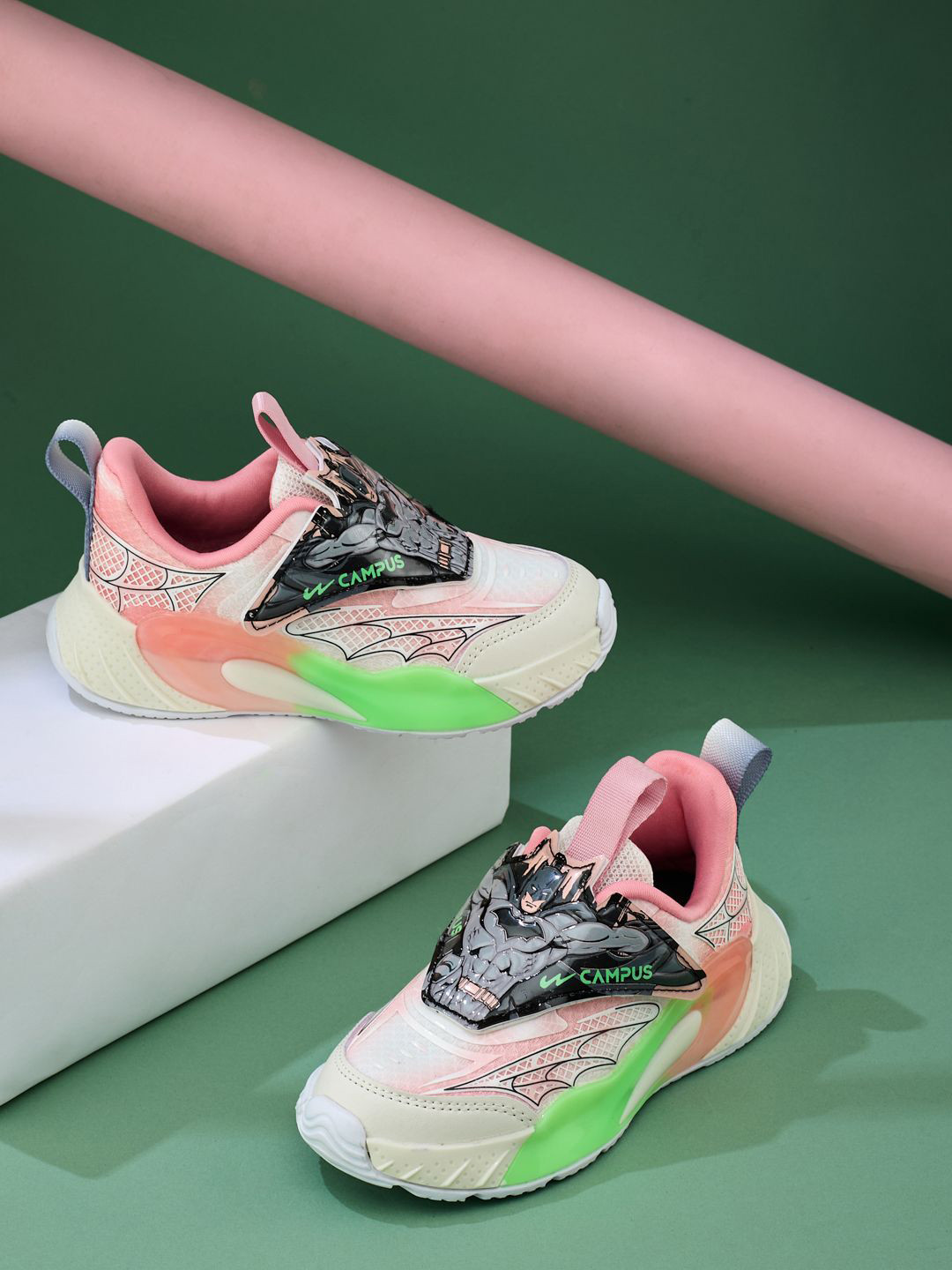 Campus CD-101 Kids Woven Design Sneakers