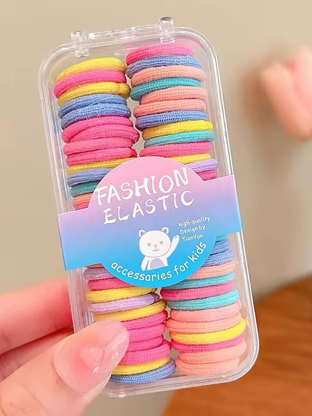 Radhya Accessories Women Solid Finger Sized Hairties Pack of 60